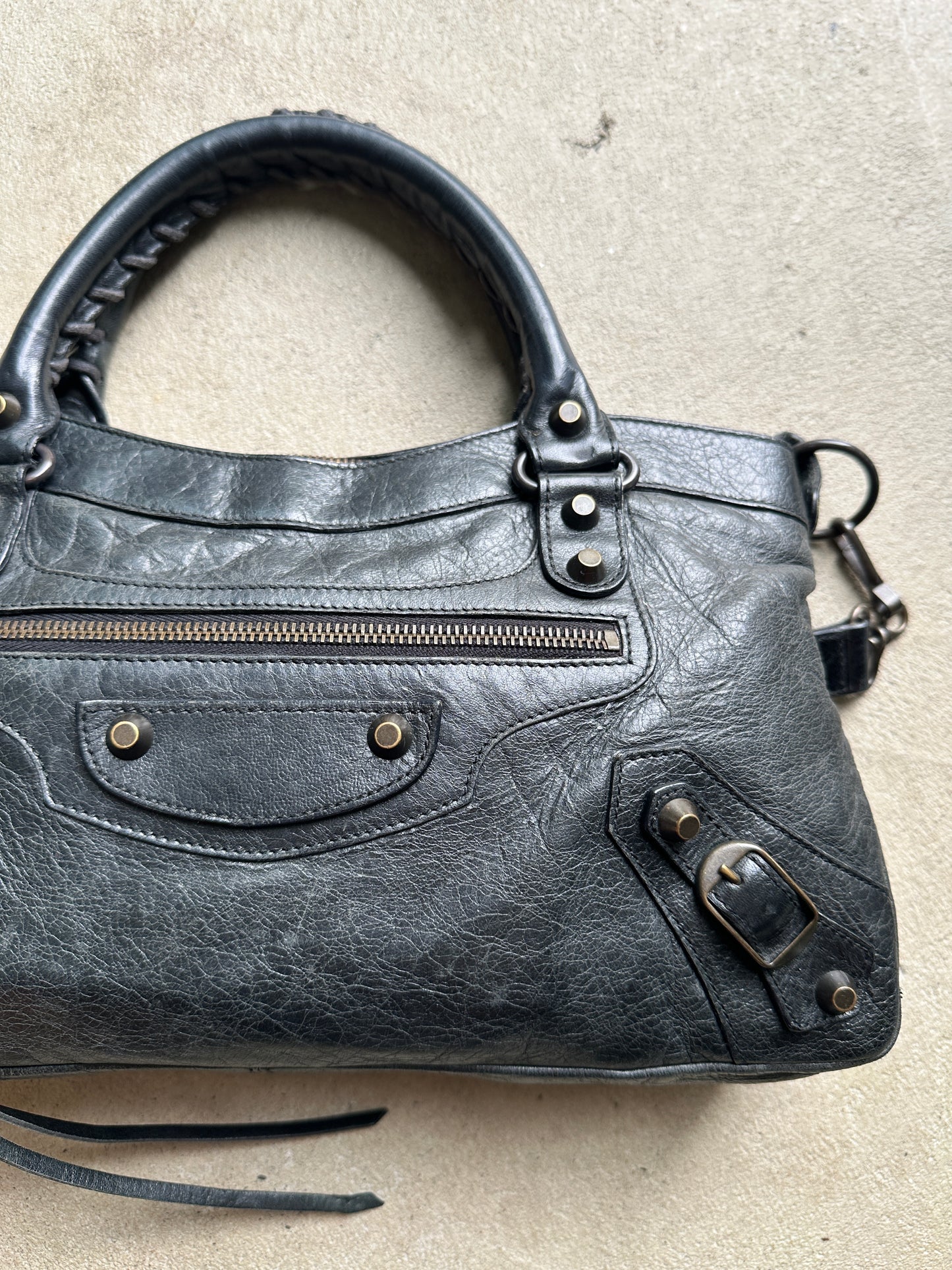 Vintage Balenciaga Black First (Small City) Bag