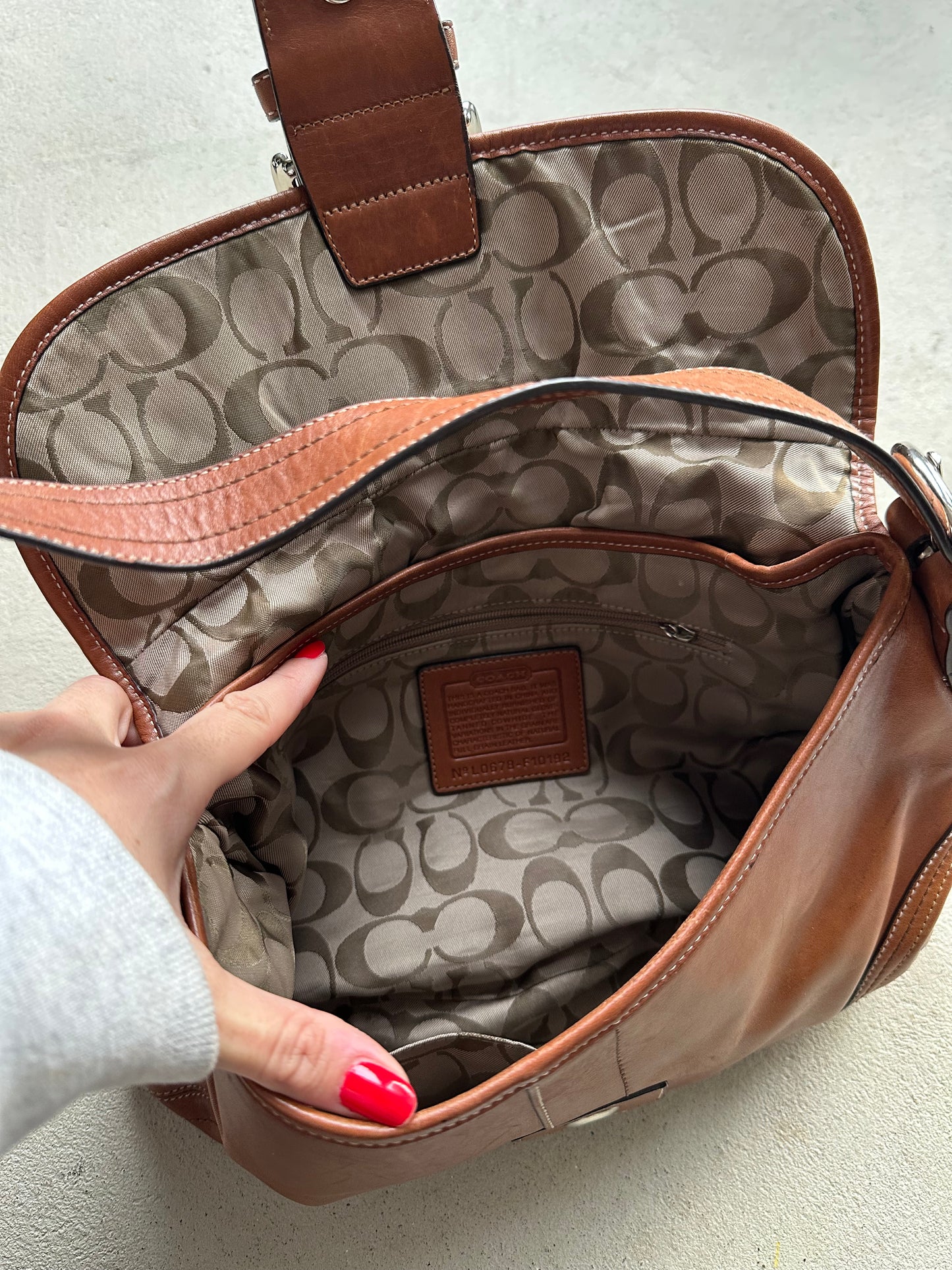 Vintage Coach Caramel Soho Shoulder Bag