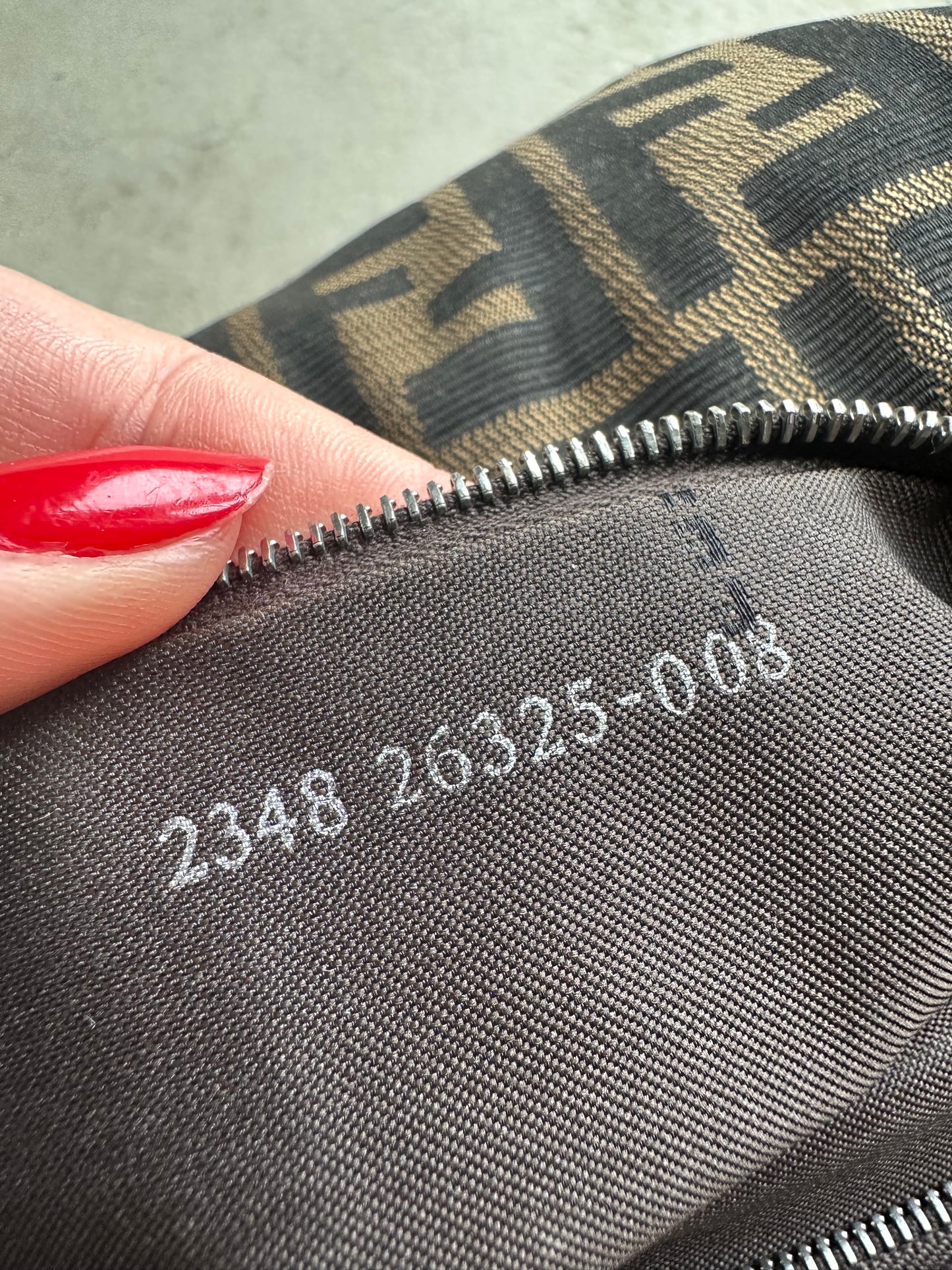 Vintage Fendi Brown Zucca Mama Baguette
