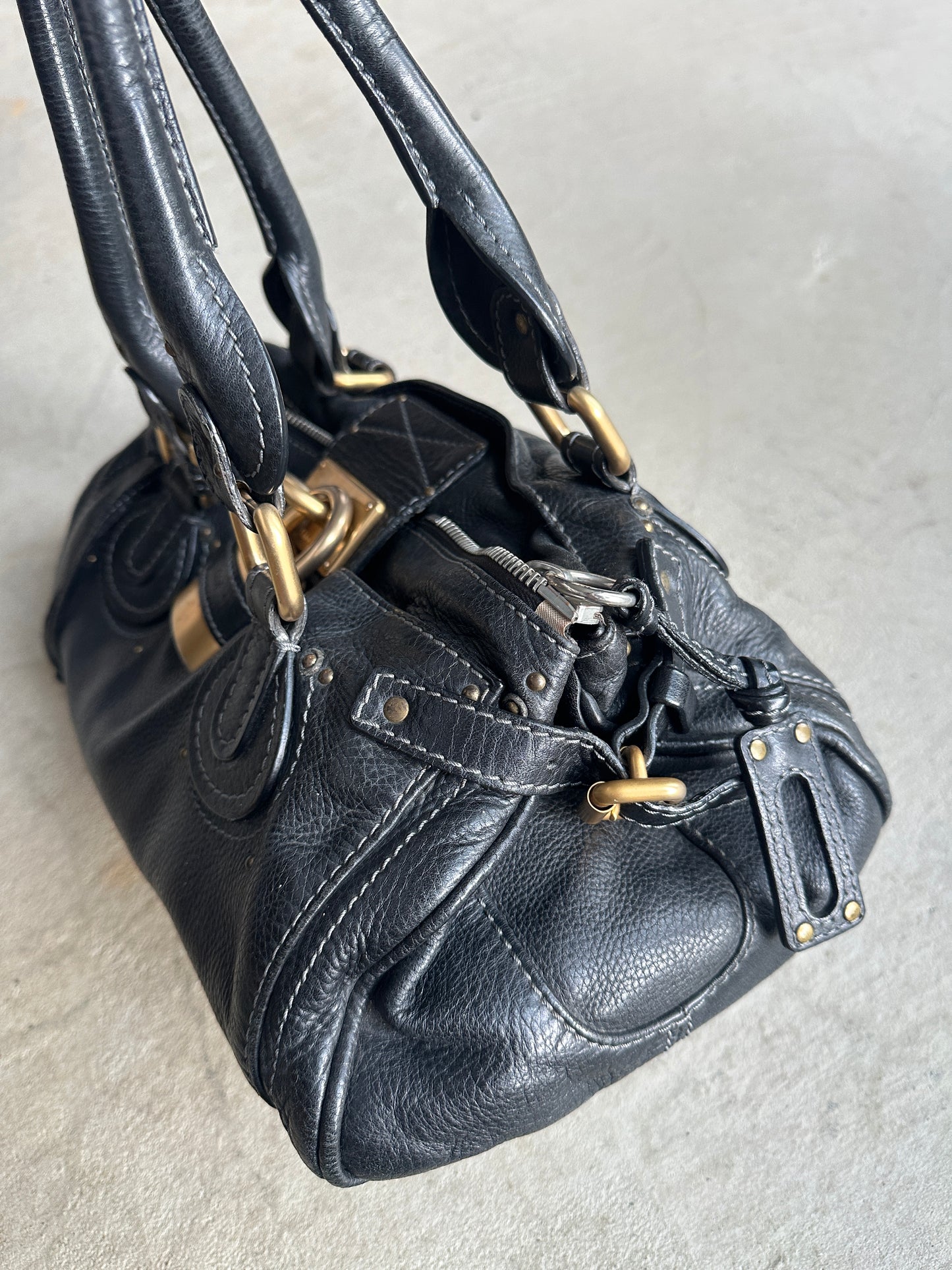Vintage Black Chloé Paddington Shoulder Bag