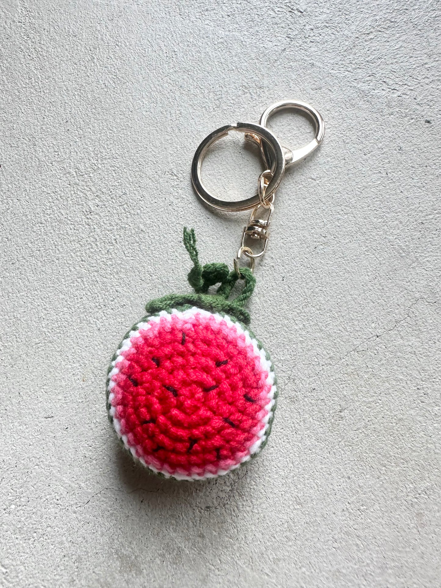 Knitted Half Watermelon Charm