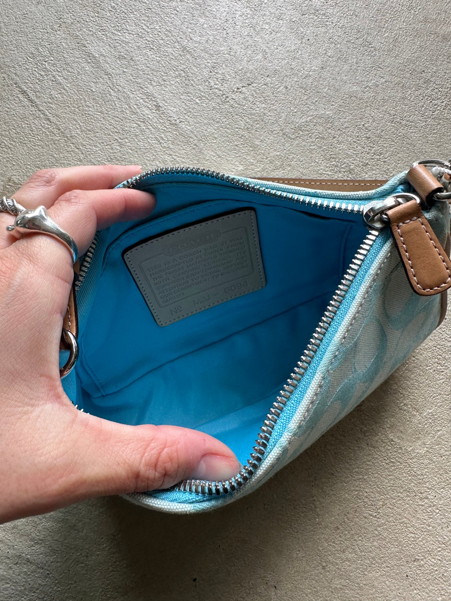 Vintage Y2K Coach Blue Demi Shoulder Bag