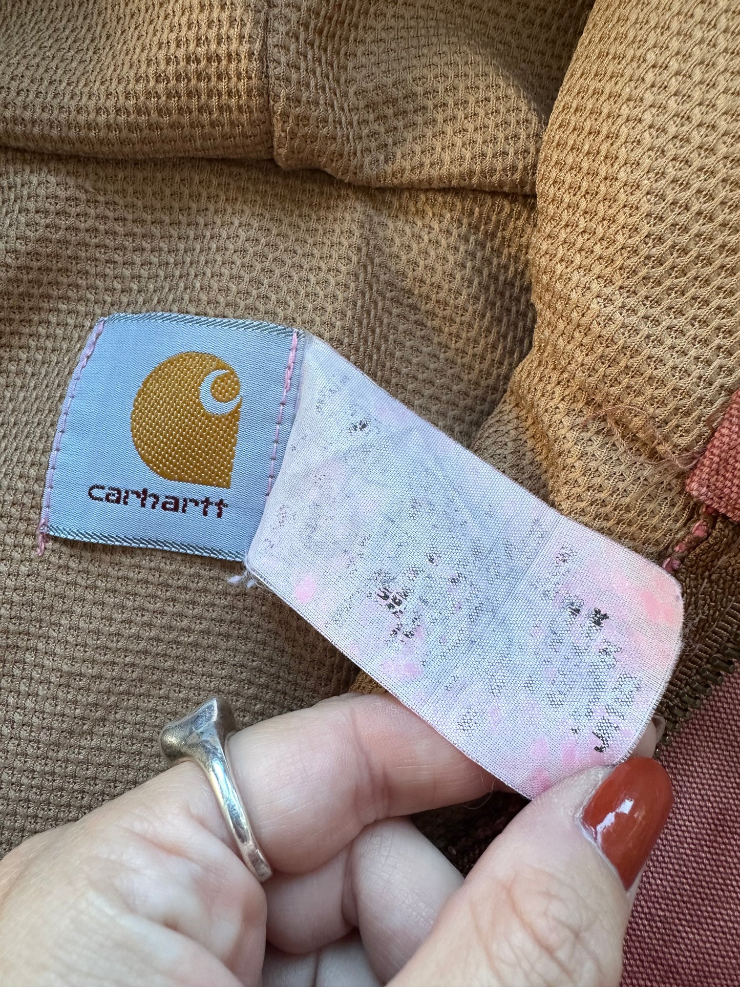 Vintage Carhartt Pink Hooded Jacket - L