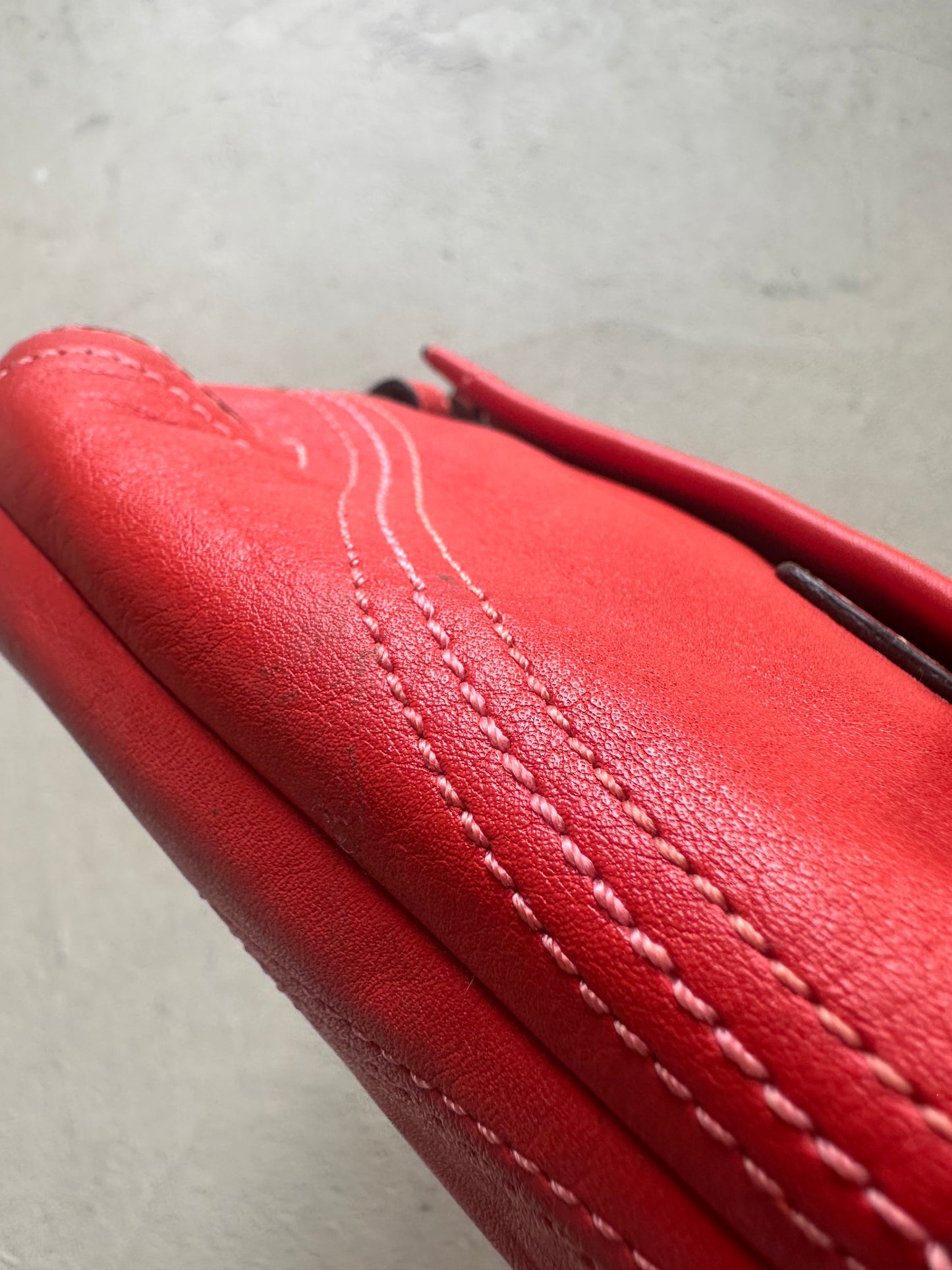 Vintage Coach Red Square Soho Shoulder Bag
