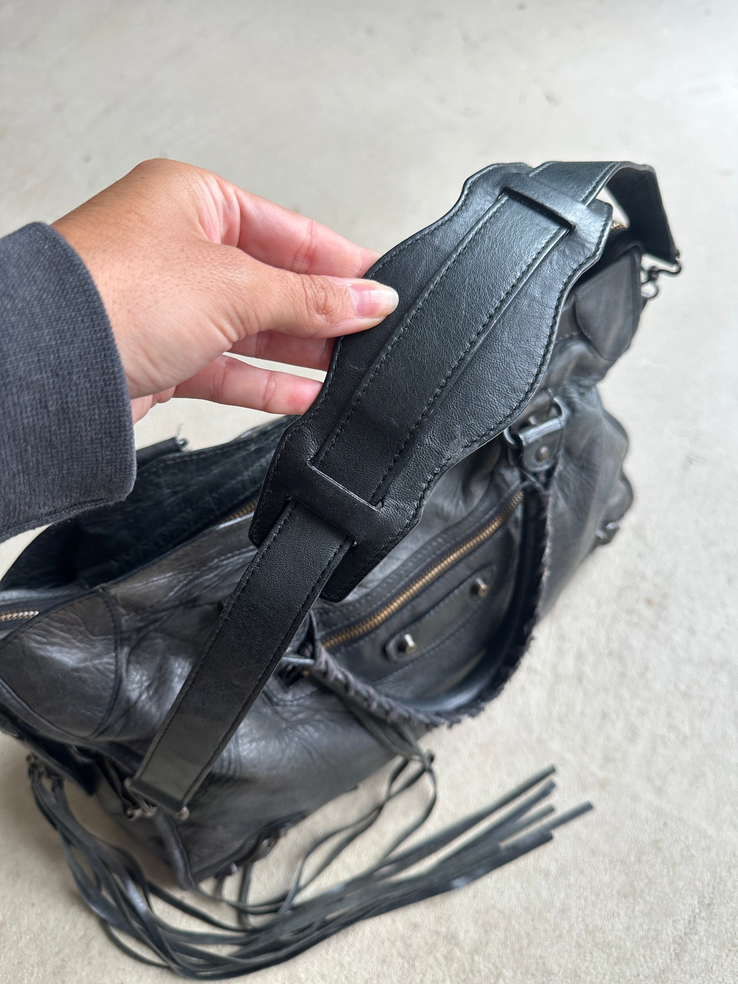 Vintage Black Balenciaga City Bag