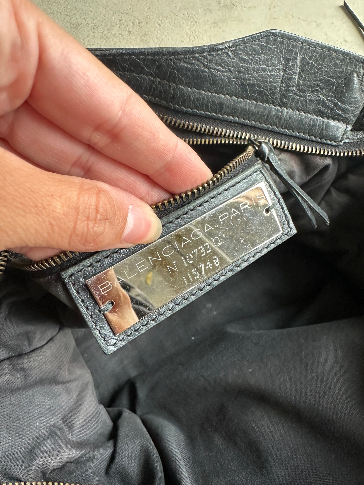 Vintage Black Balenciaga City Bag