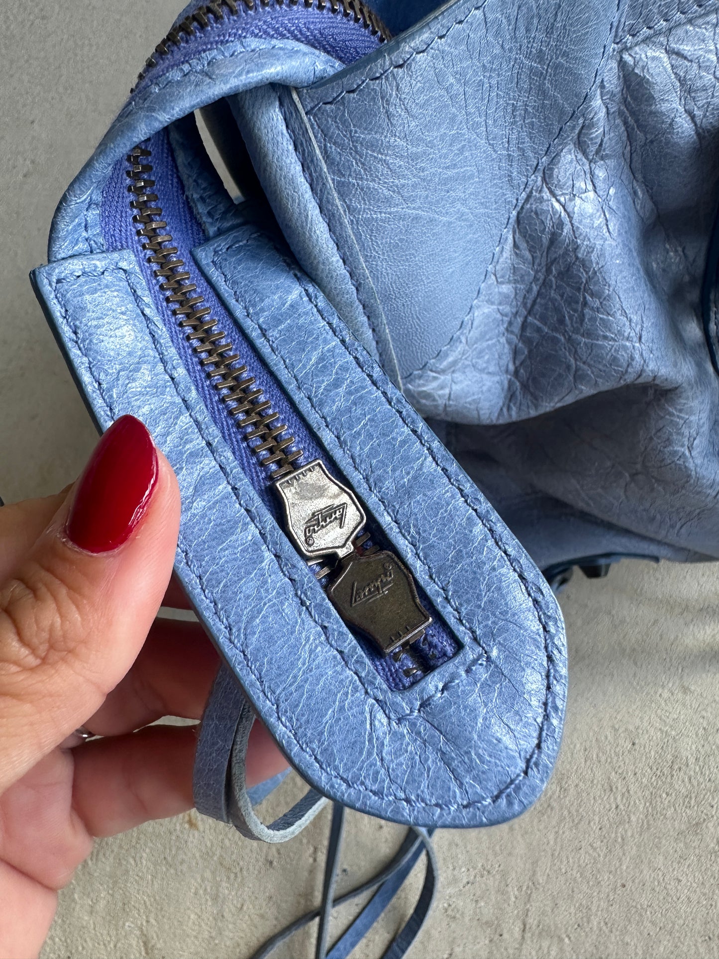 Vintage Blue Balenciaga City Bag