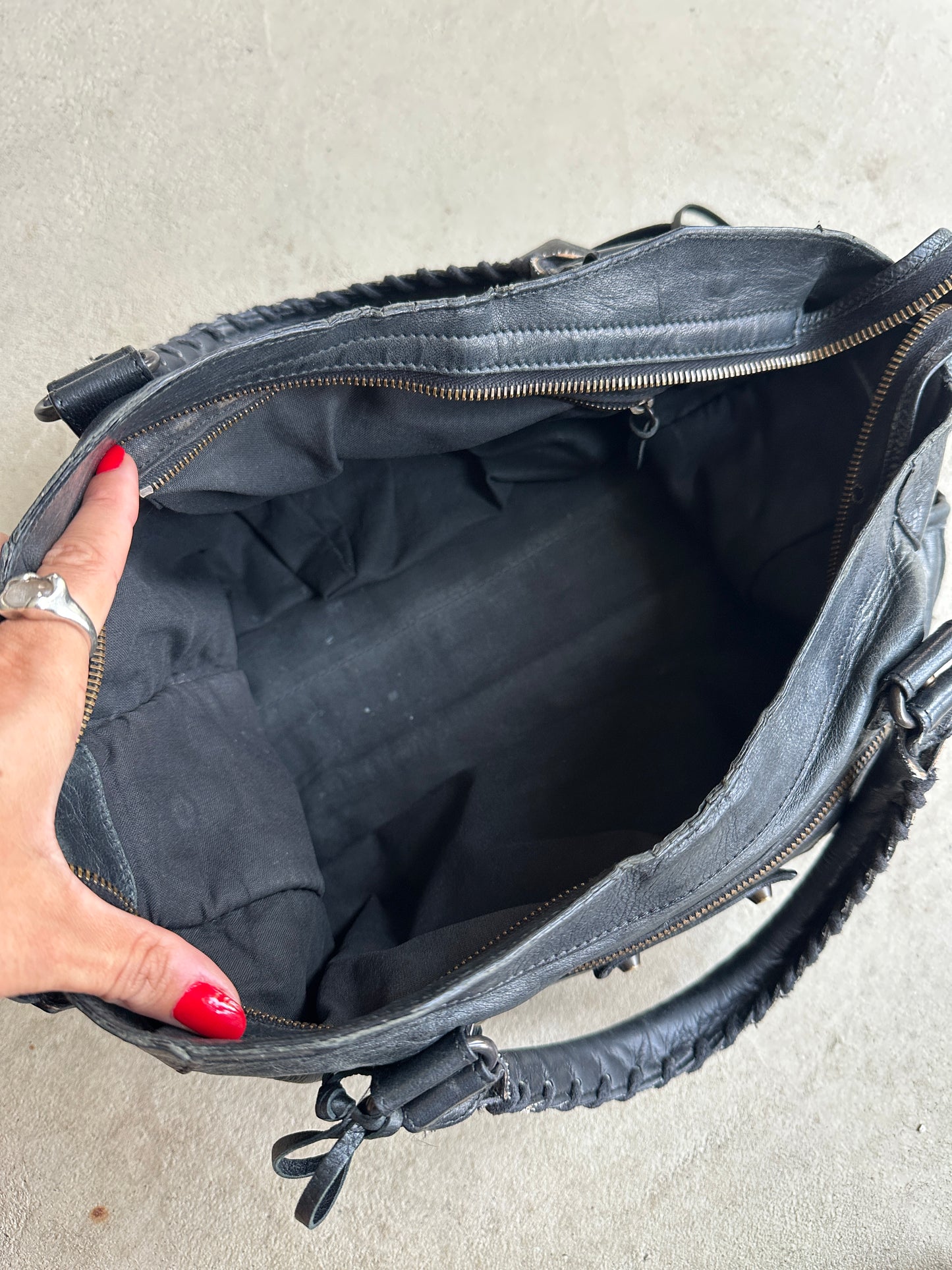Vintage Black Balenciaga City Bag