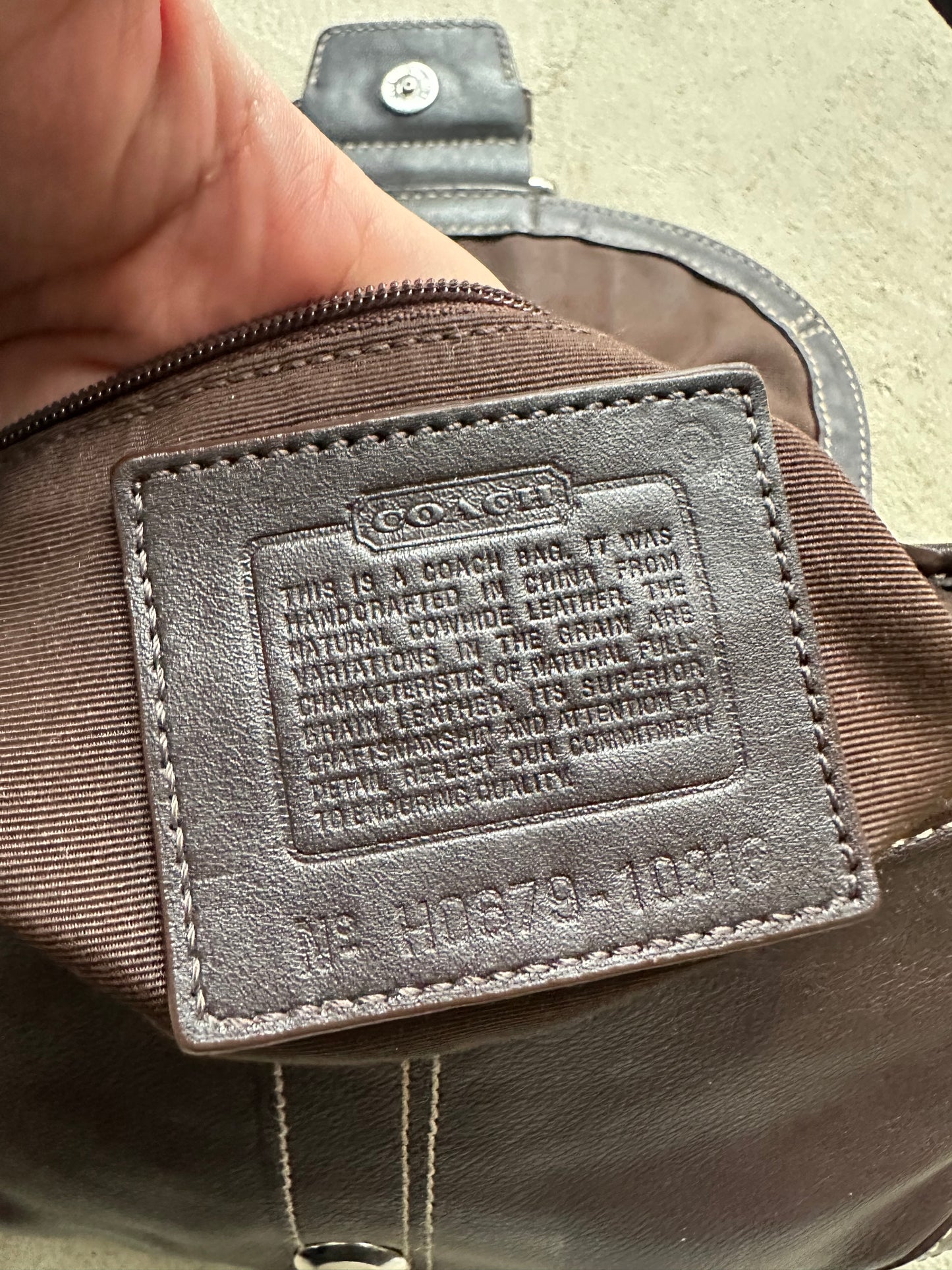 Vintage Y2K Coach Brown Mini Soho Leather Shoulder Bag