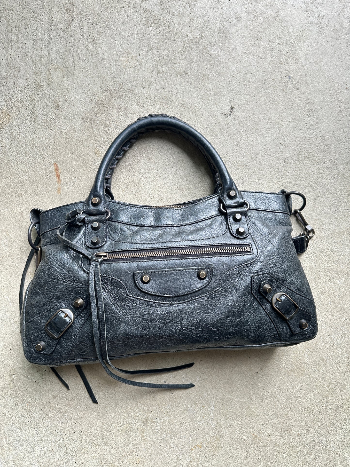 Vintage Balenciaga Black First (Small City) Bag