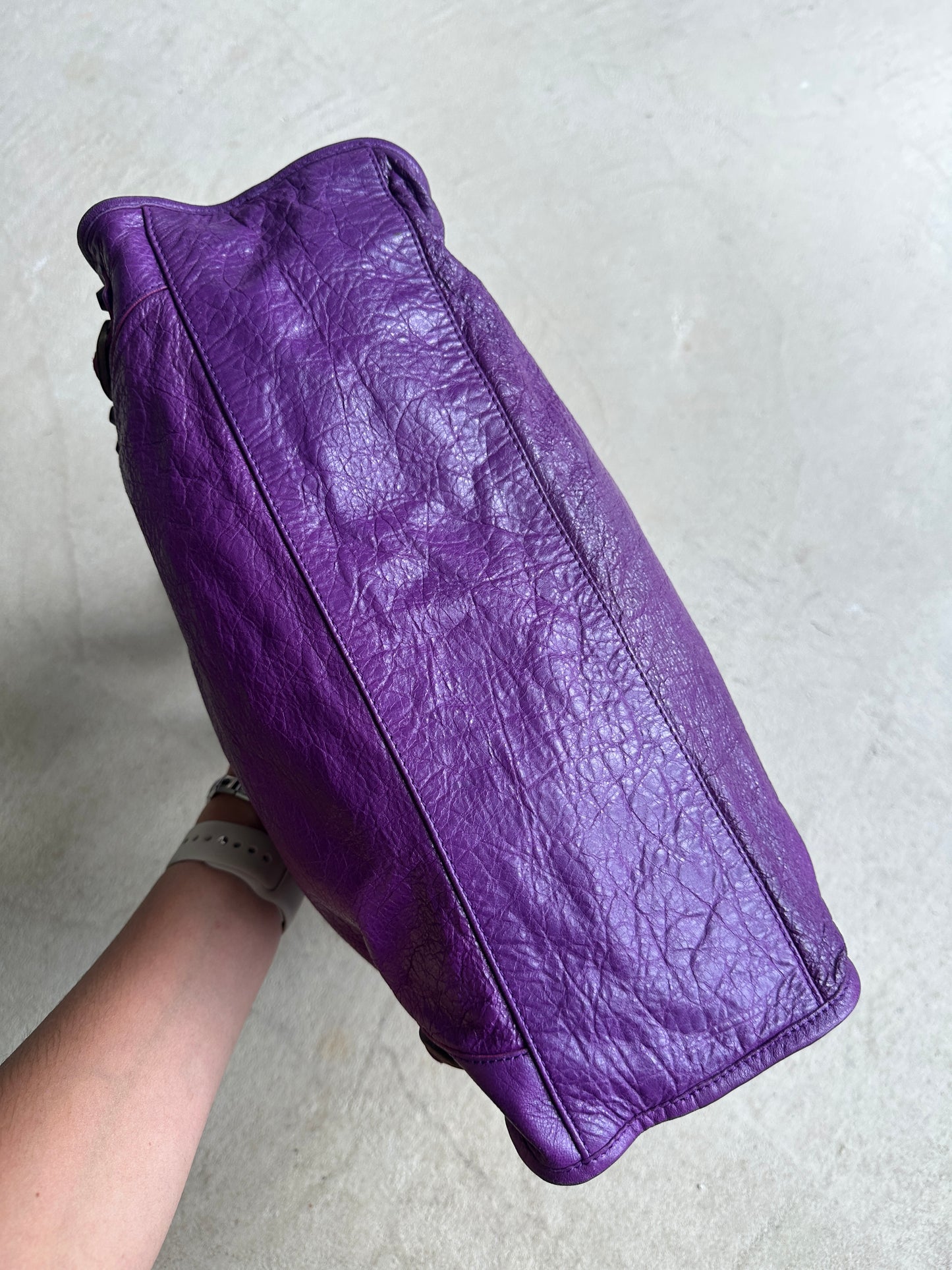 Vintage Violet Purple Balenciaga City Bag