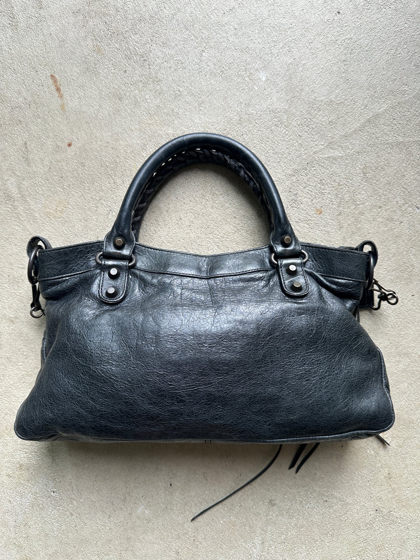 Vintage Balenciaga Black First (Small City) Bag