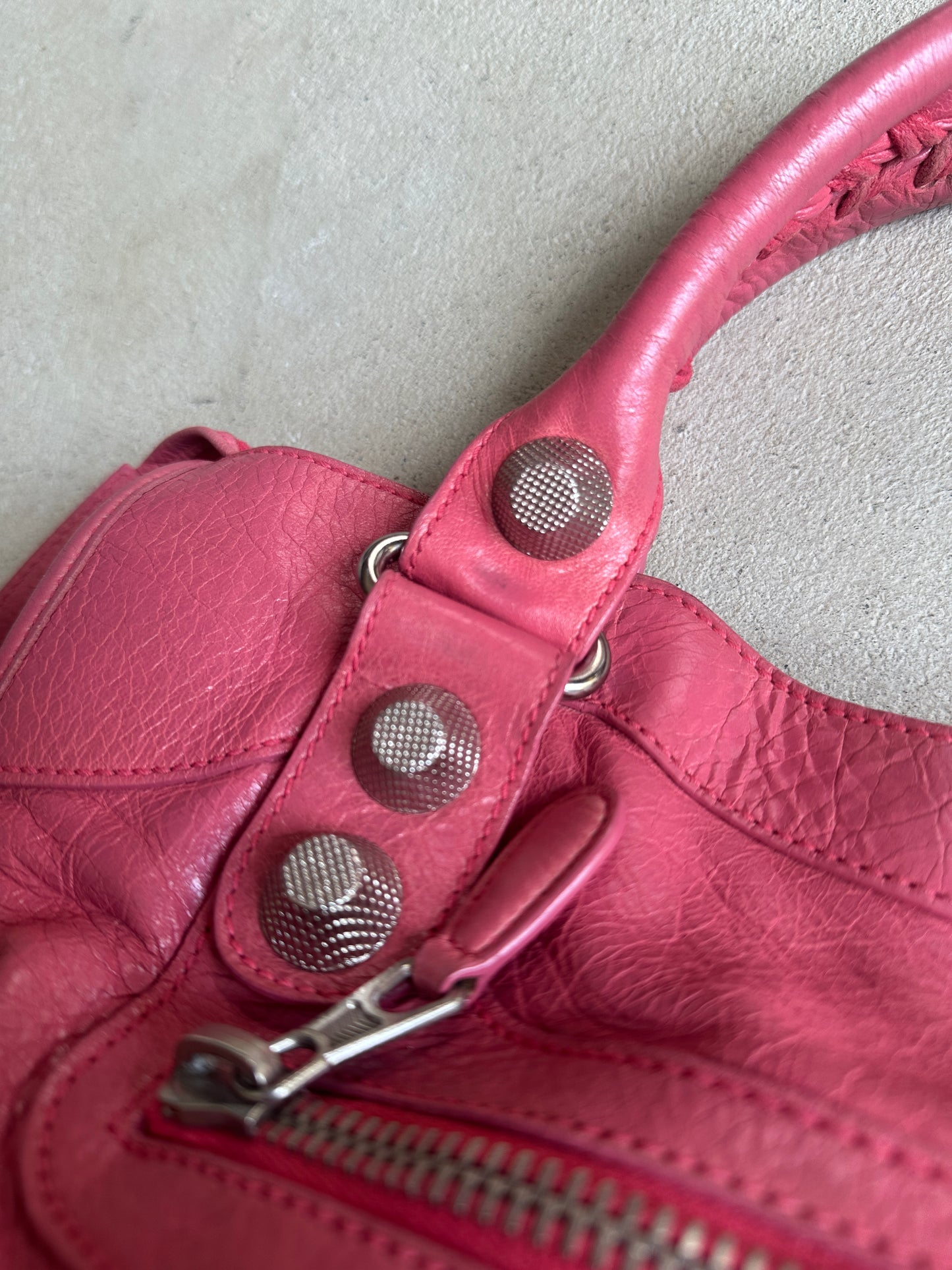 Vintage Pink Balenciaga City Bag
