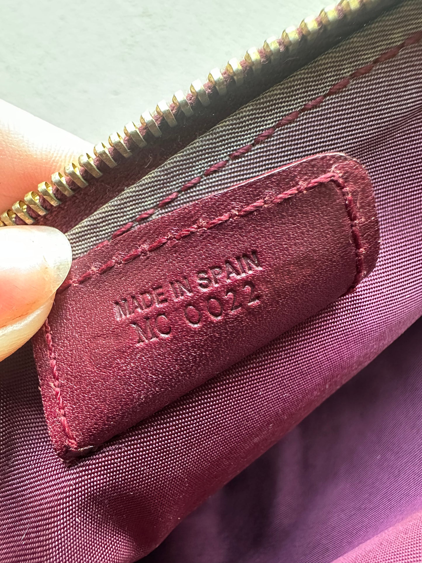 Vintage Dior Red / Burgundy Saddle Bag