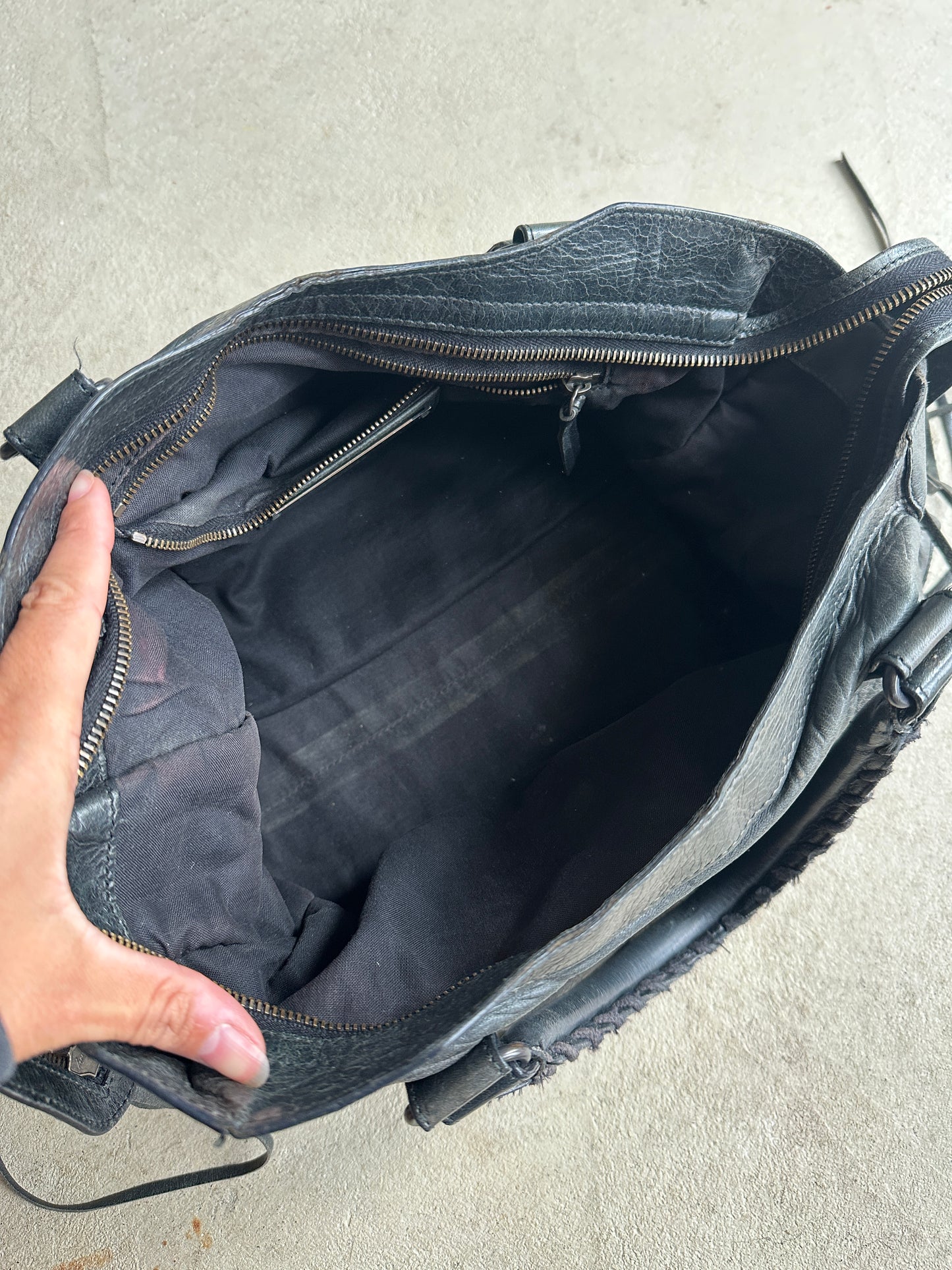 Vintage Black Balenciaga City Bag