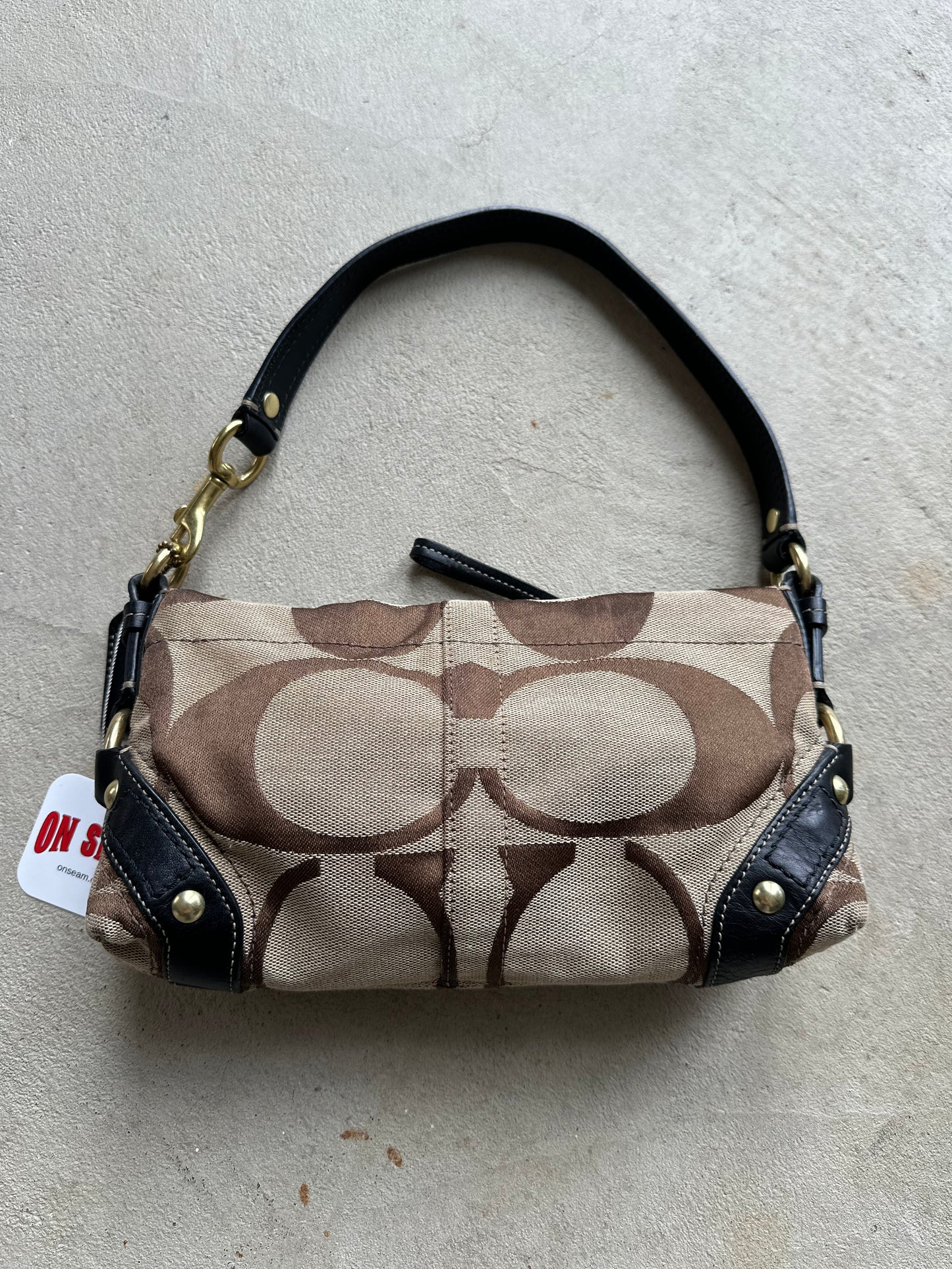 Vintage Y2K Coach Brown Shoulder Bag