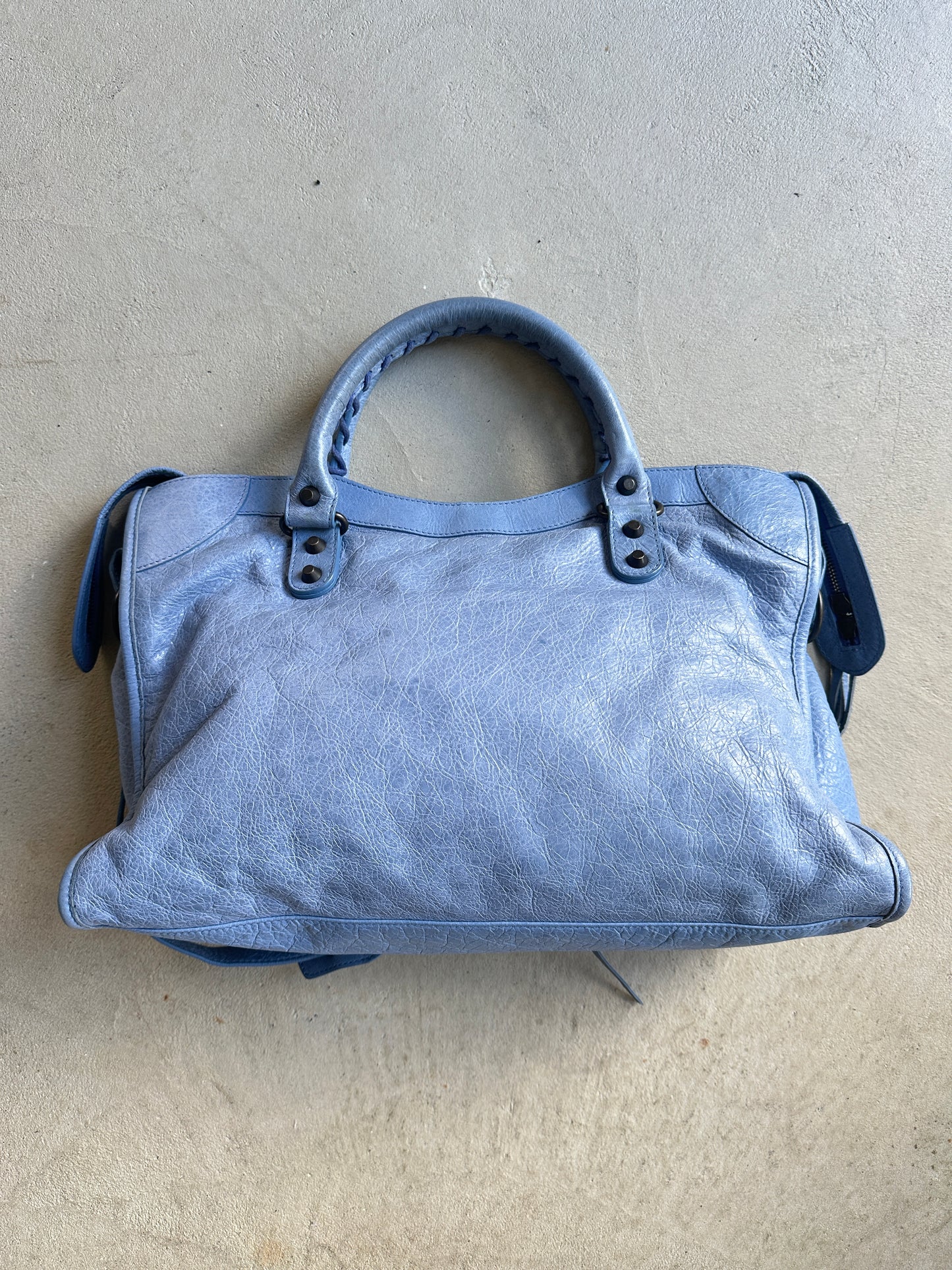 Vintage Blue Balenciaga City Bag