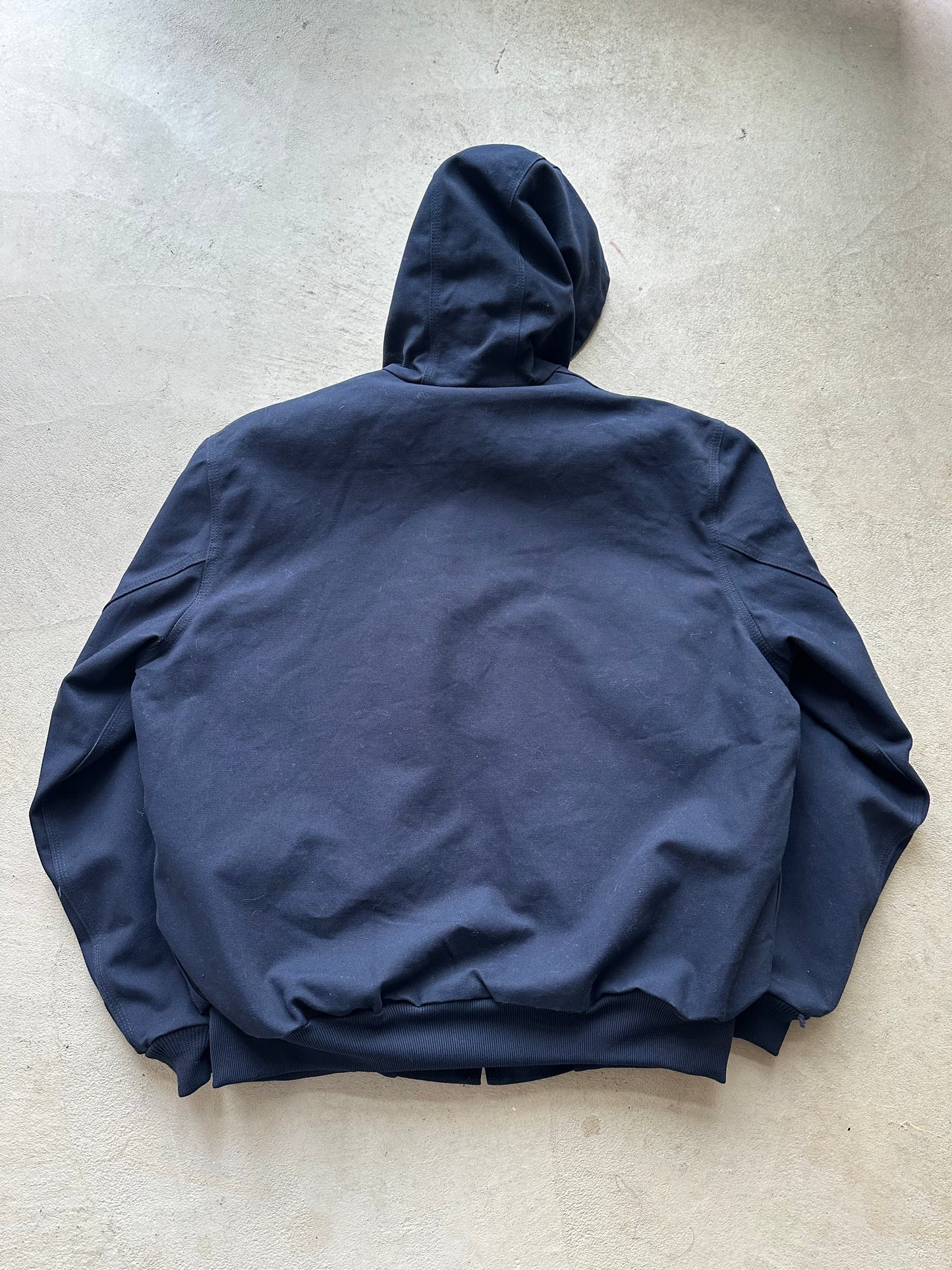 Vintage Yankees Carhartt Style Navy Hooded Jacket - XL