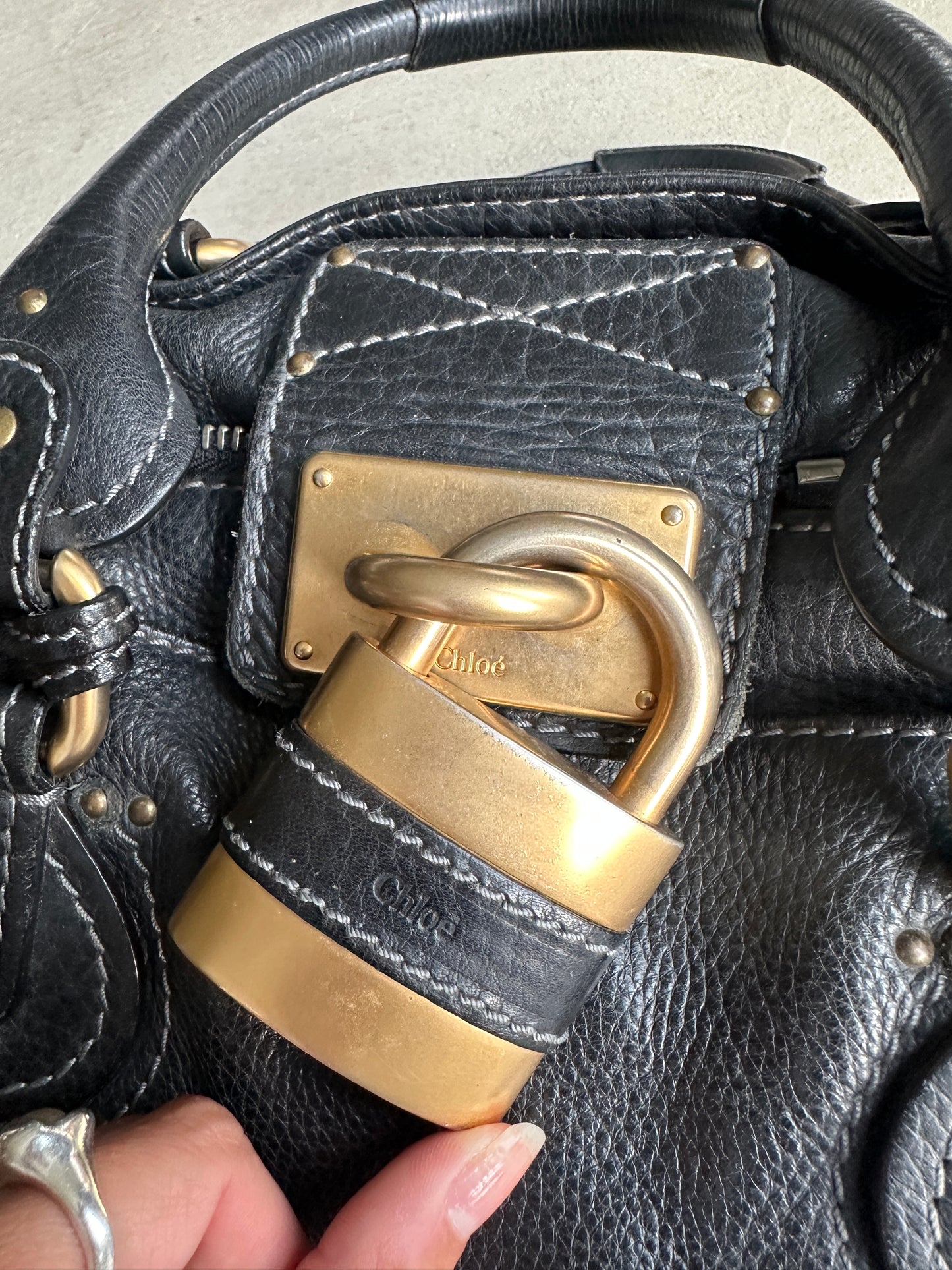 Vintage Black Chloé Paddington Shoulder Bag