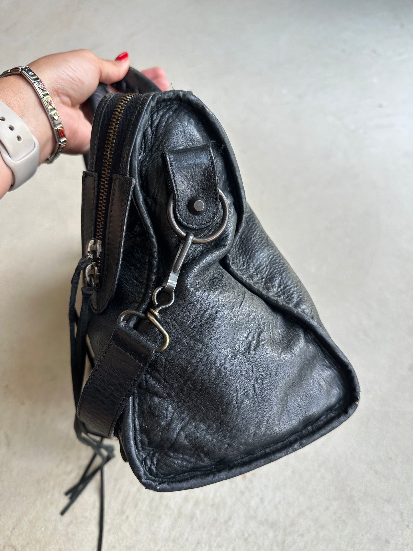 Vintage Black Balenciaga City Bag