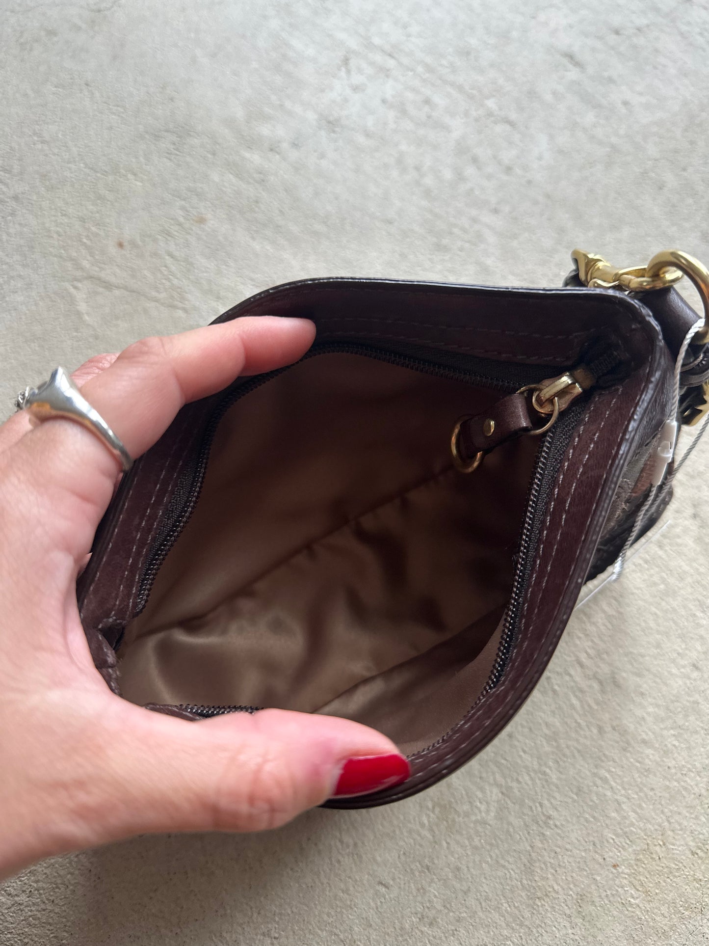 Vintage Y2K Coach Demi Brown Patchwork Handbag