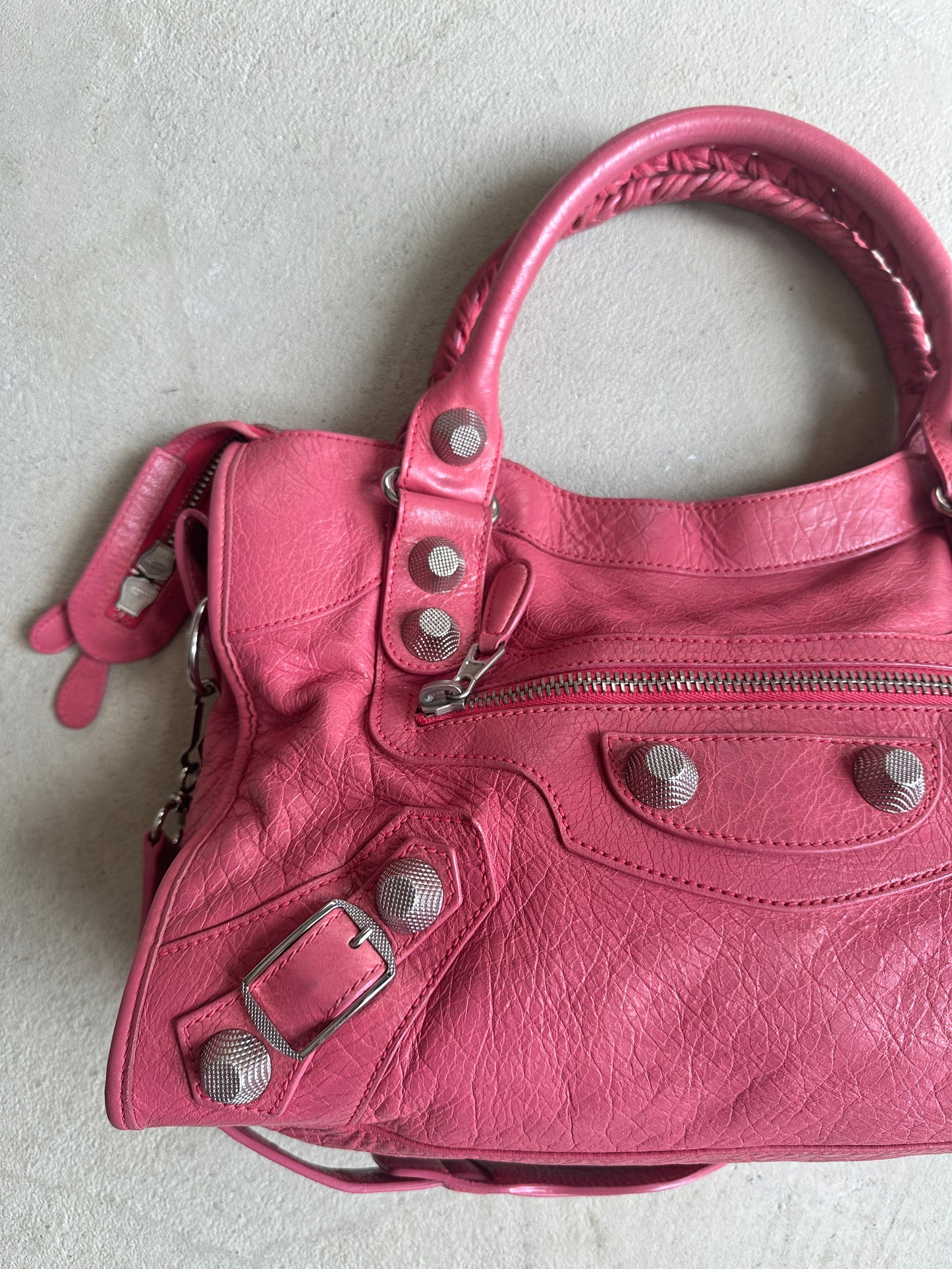 Vintage Pink Balenciaga City Bag
