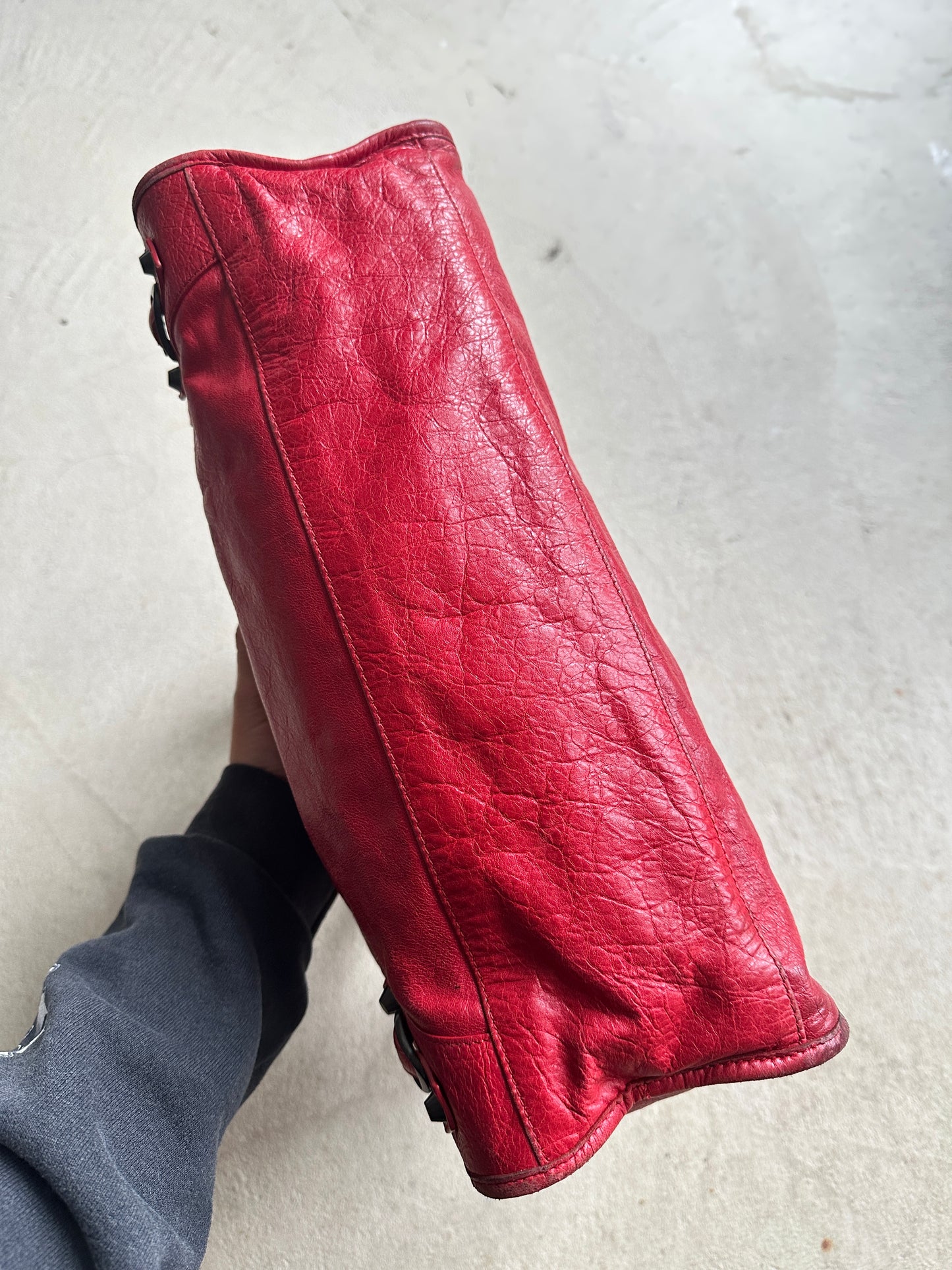 Vintage Red Balenciaga City Bag