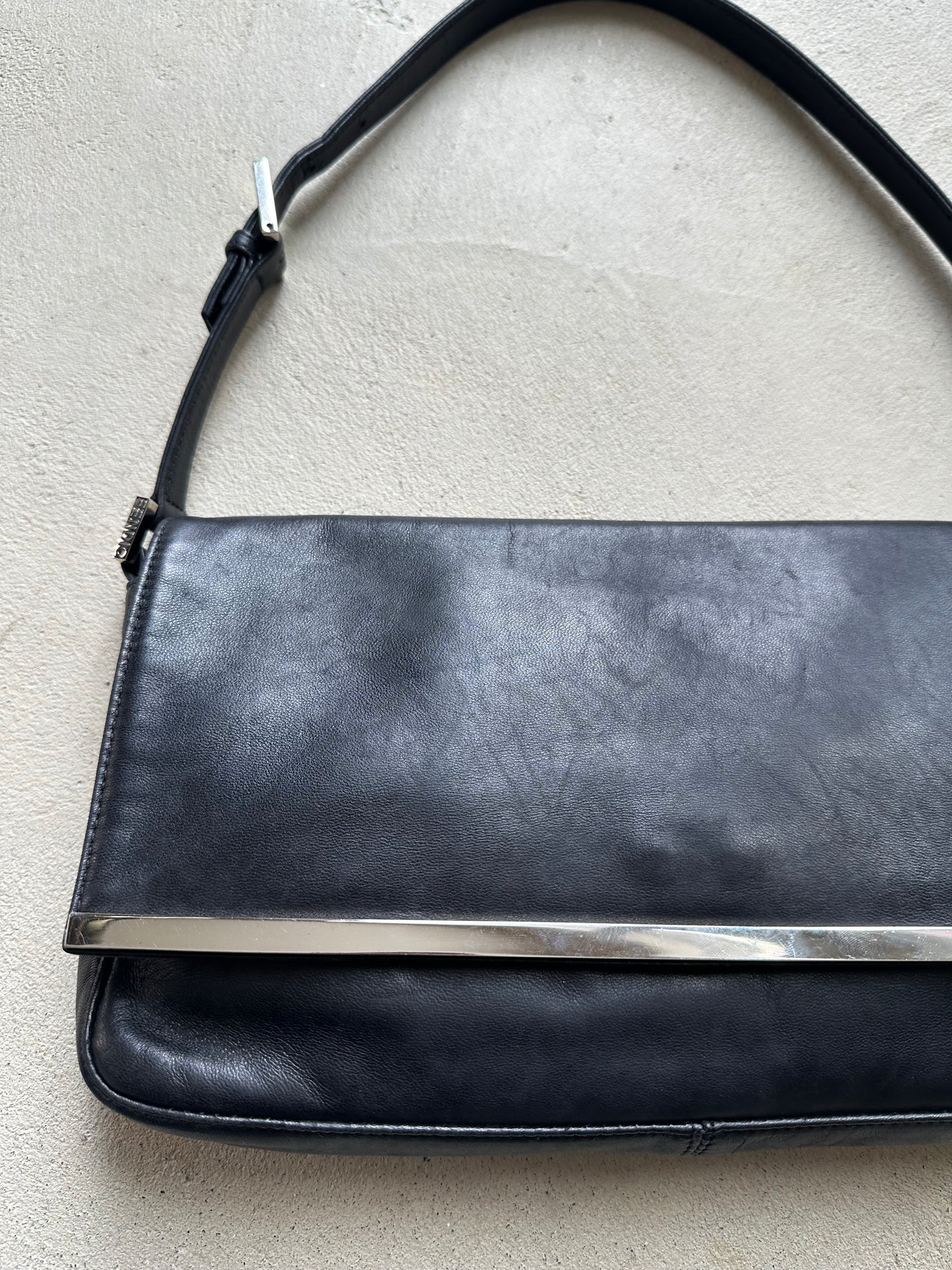 Vintage Fendi Black Leather Bag