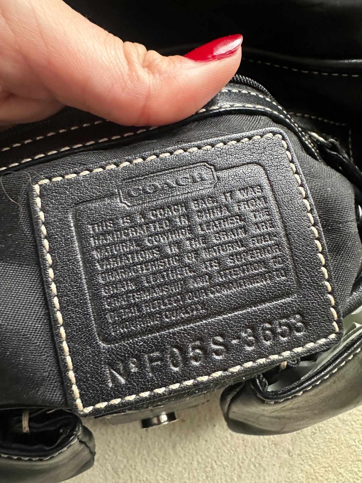 Vintage Y2K Coach Black Square Soho Leather Shoulder Bag