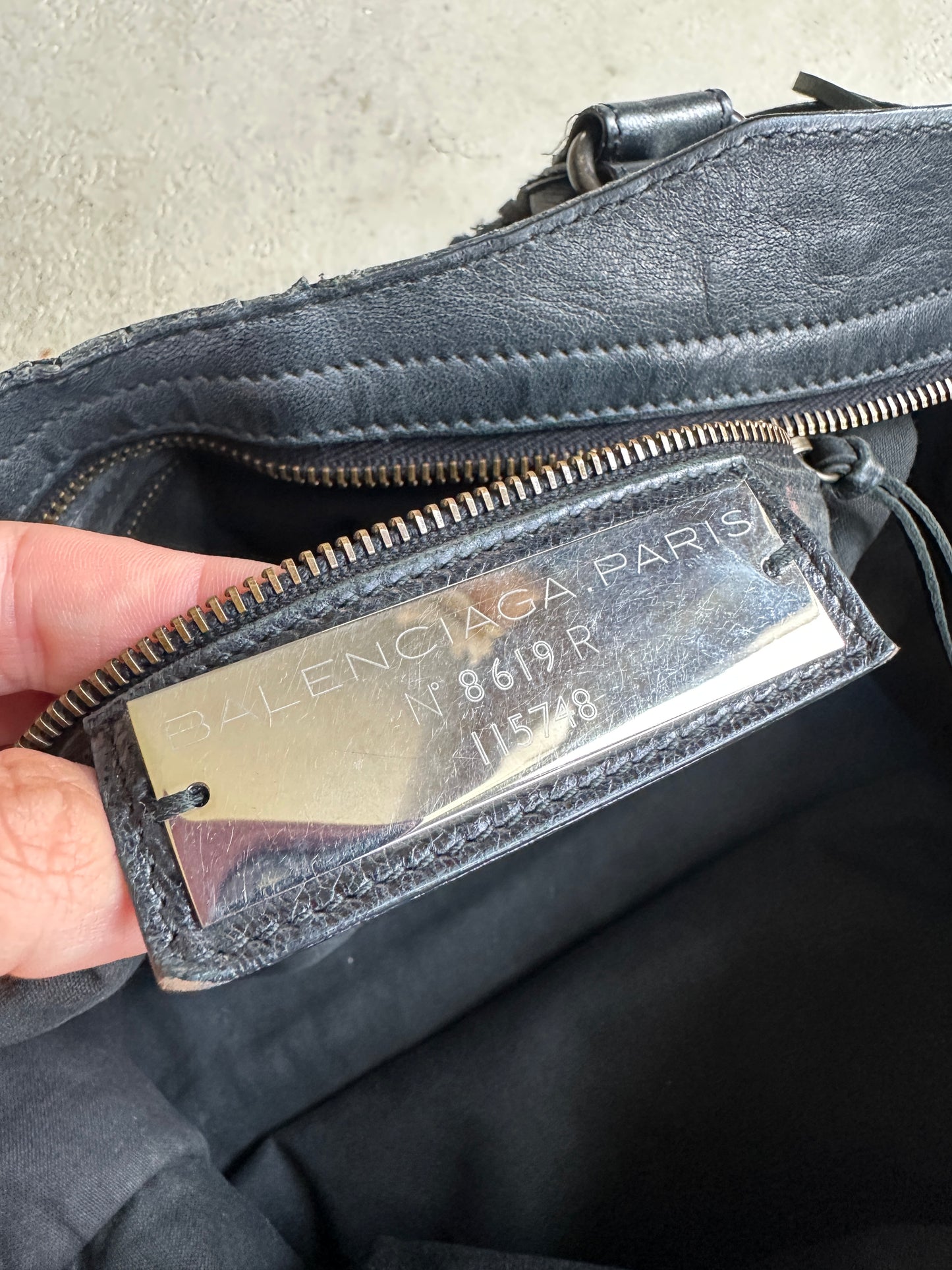 Vintage Black Balenciaga City Bag