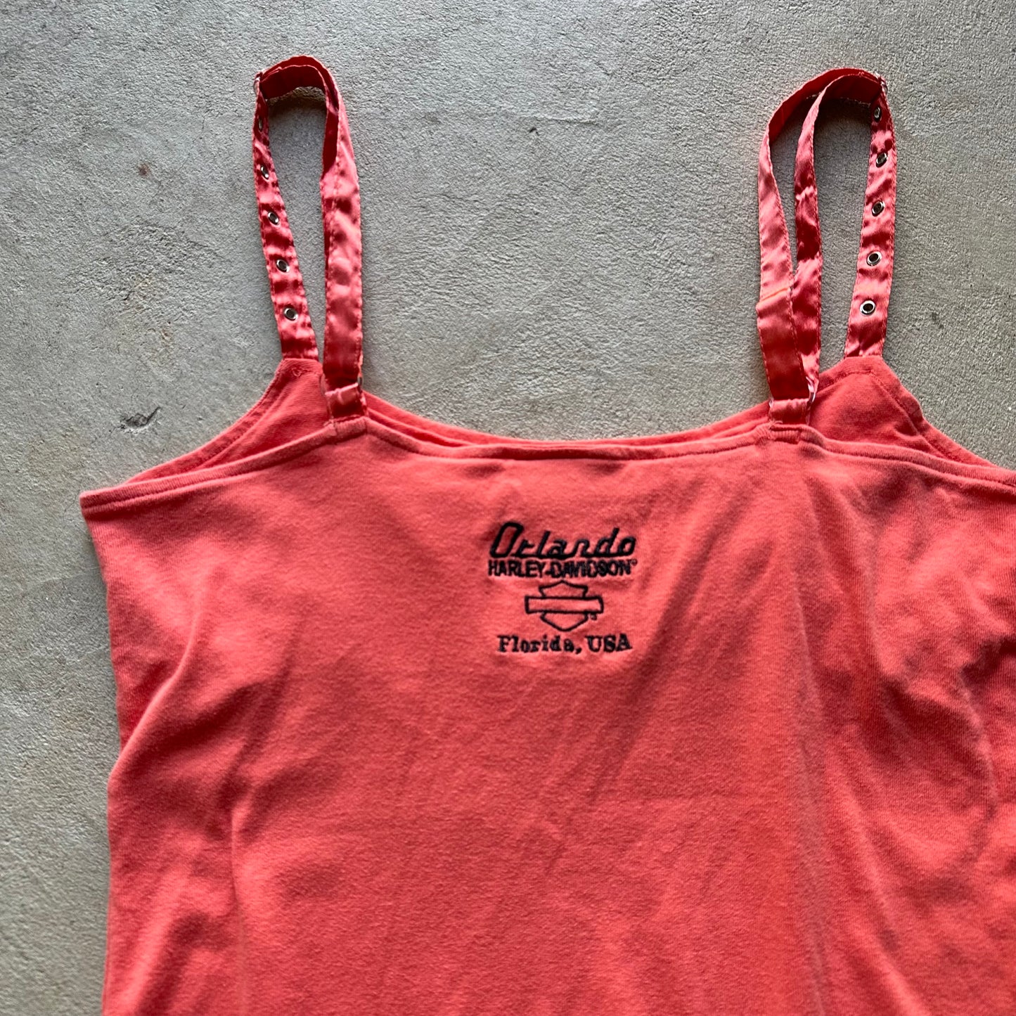 Vintage Women's Harley Davidson Red Top - XL