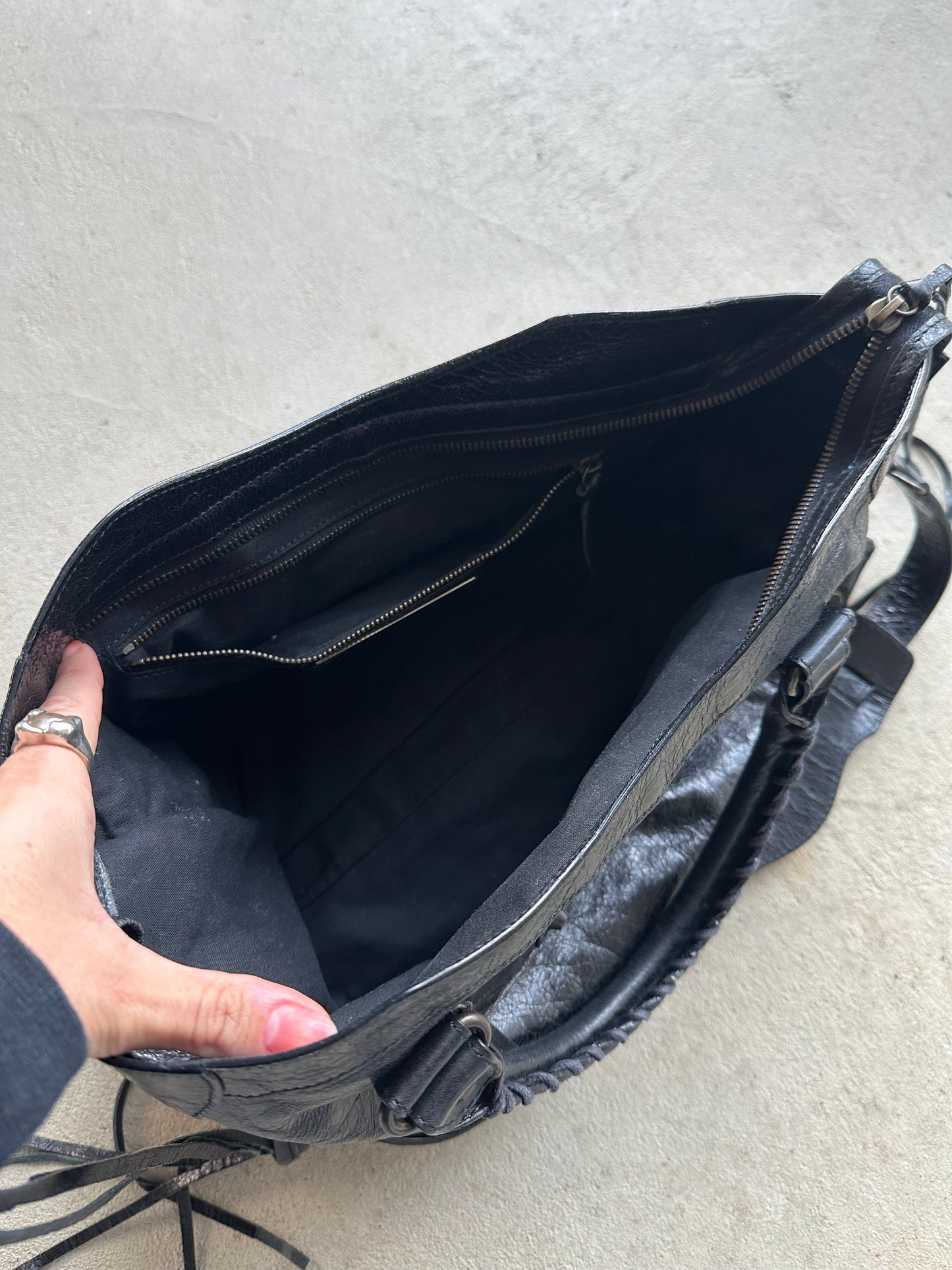 Vintage Black Balenciaga City Bag