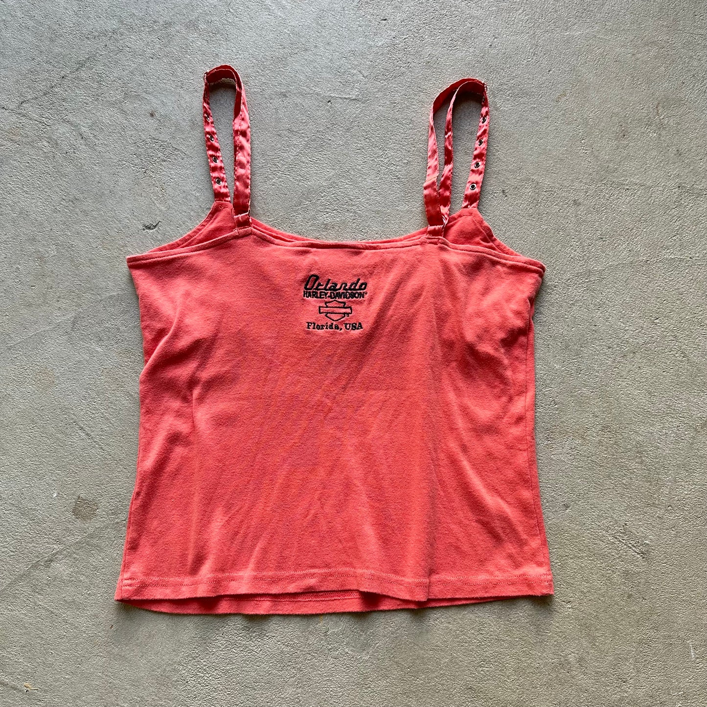 Vintage Women's Harley Davidson Red Top - XL