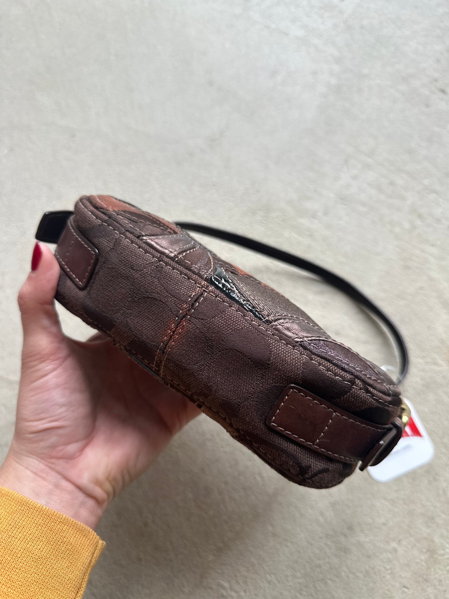 Vintage Y2K Coach Demi Brown Patchwork Handbag