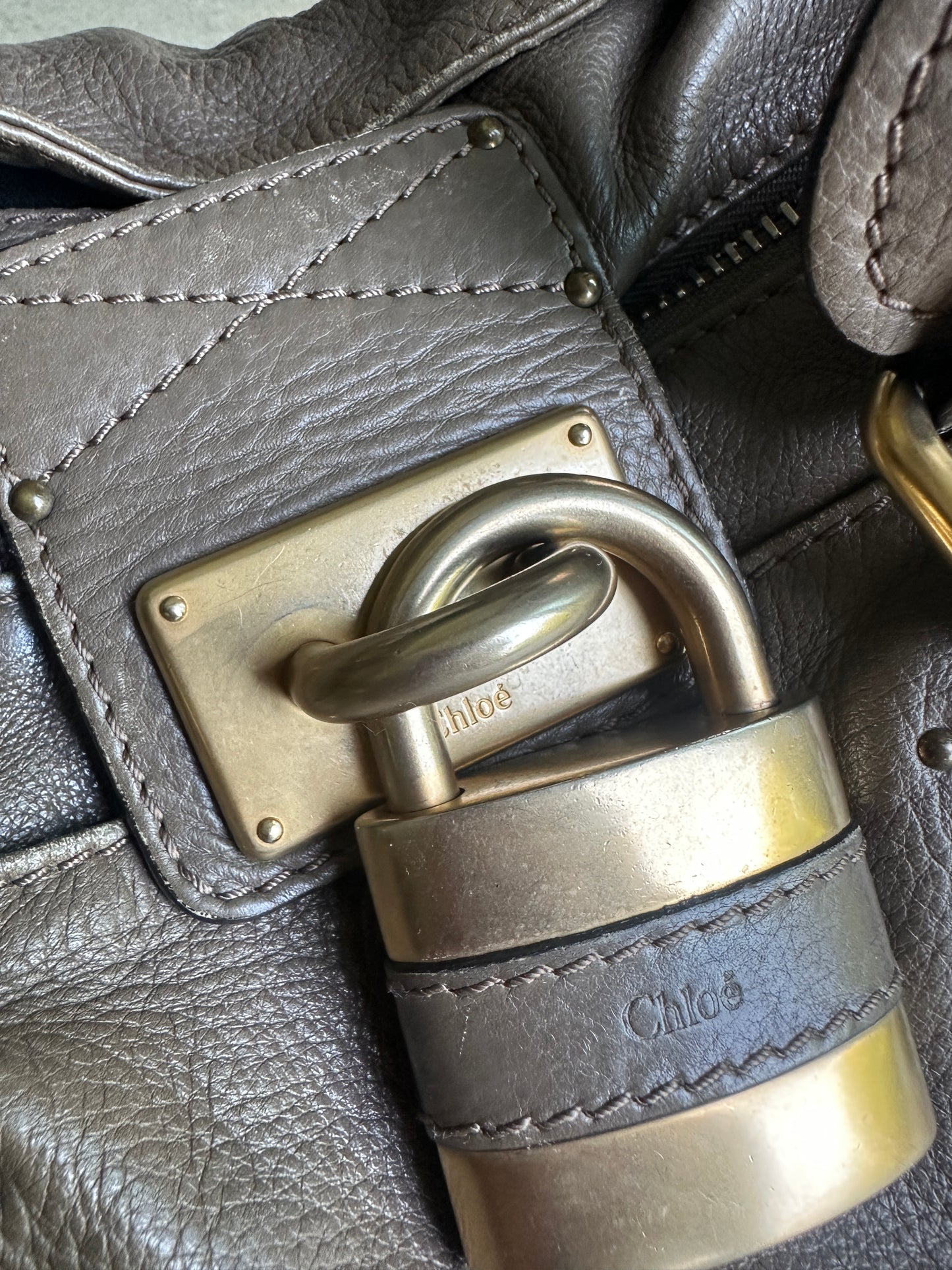 Vintage Brown Chloé Paddington Shoulder Bag