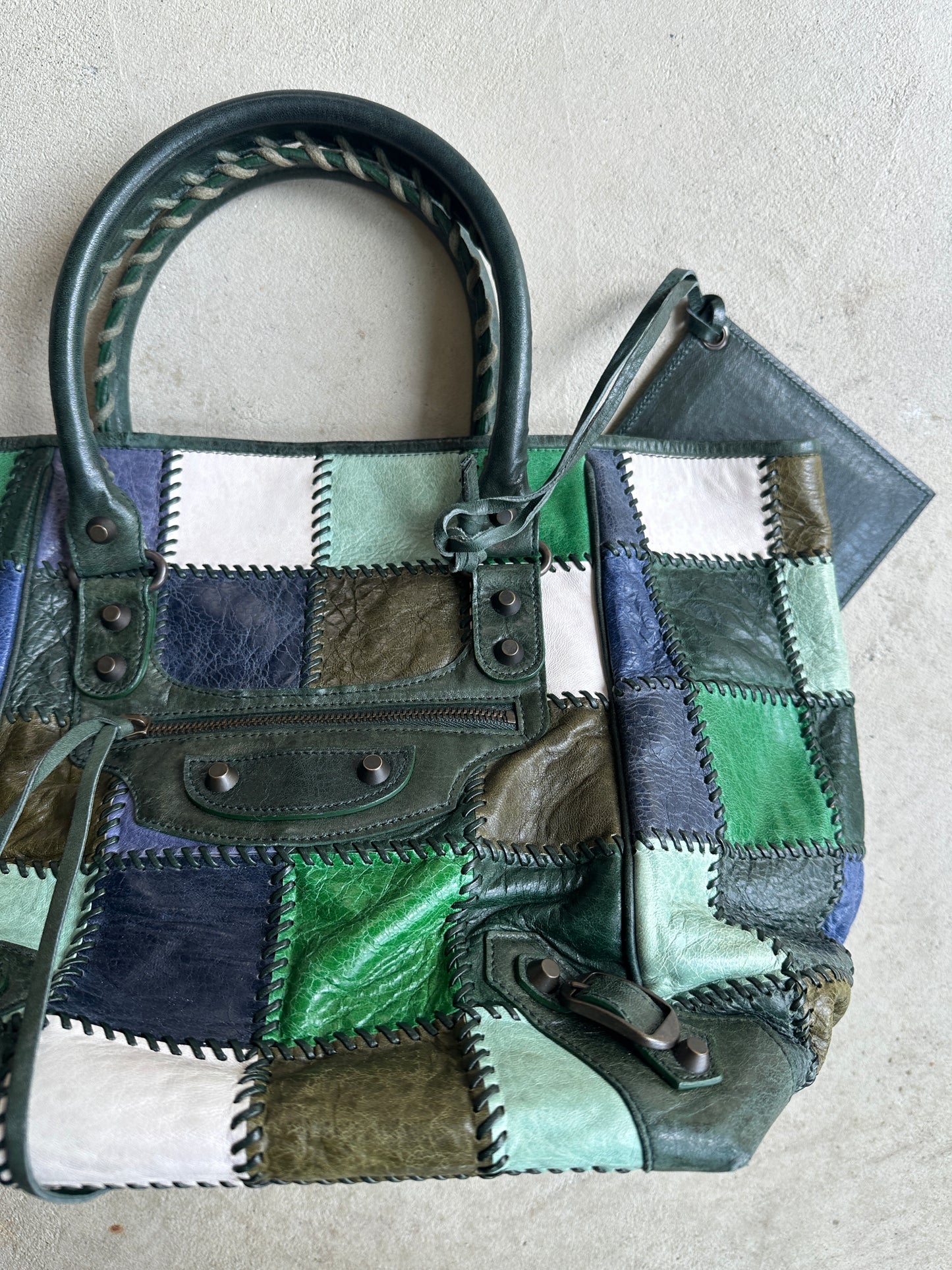 Vintage Balenciaga Patchwork Sunday City Bag