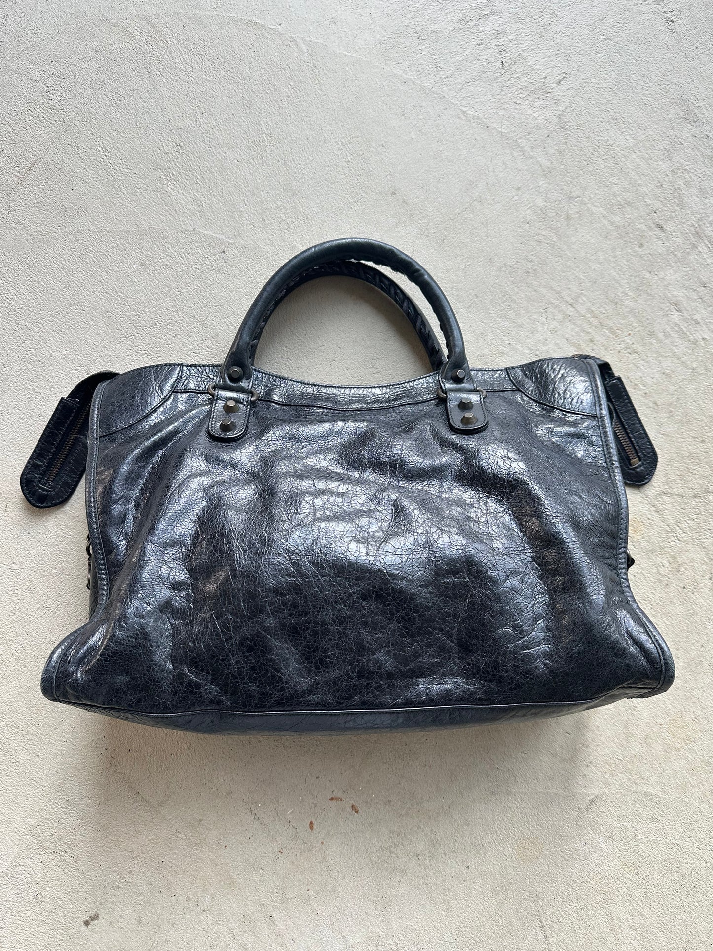 Vintage Black Balenciaga City Bag