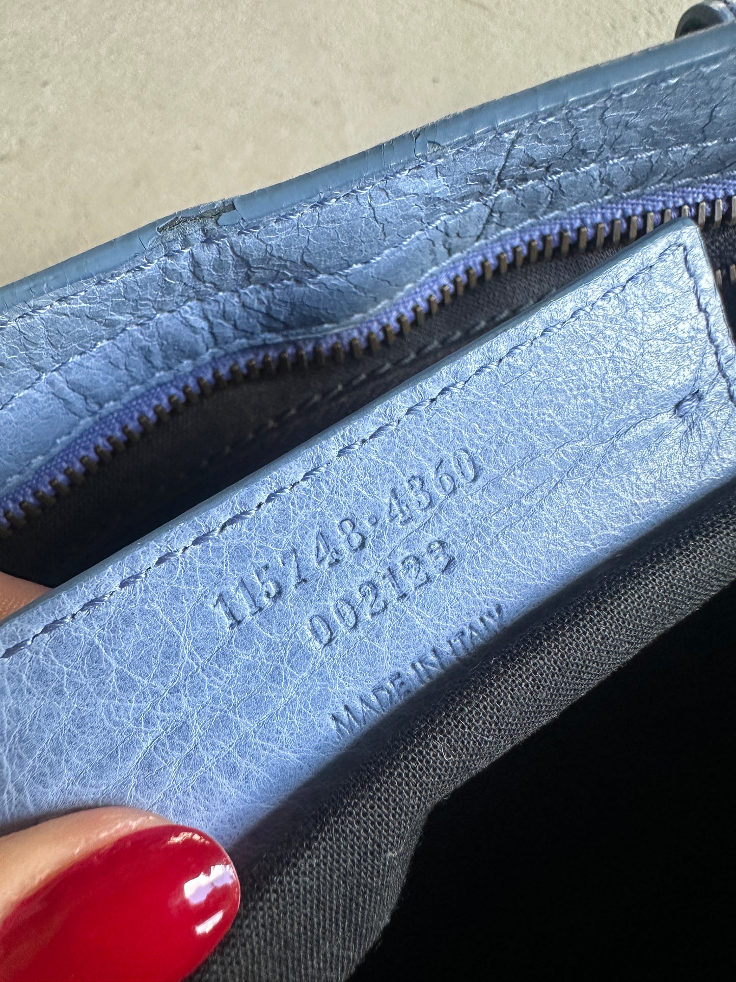 Vintage Blue Balenciaga City Bag