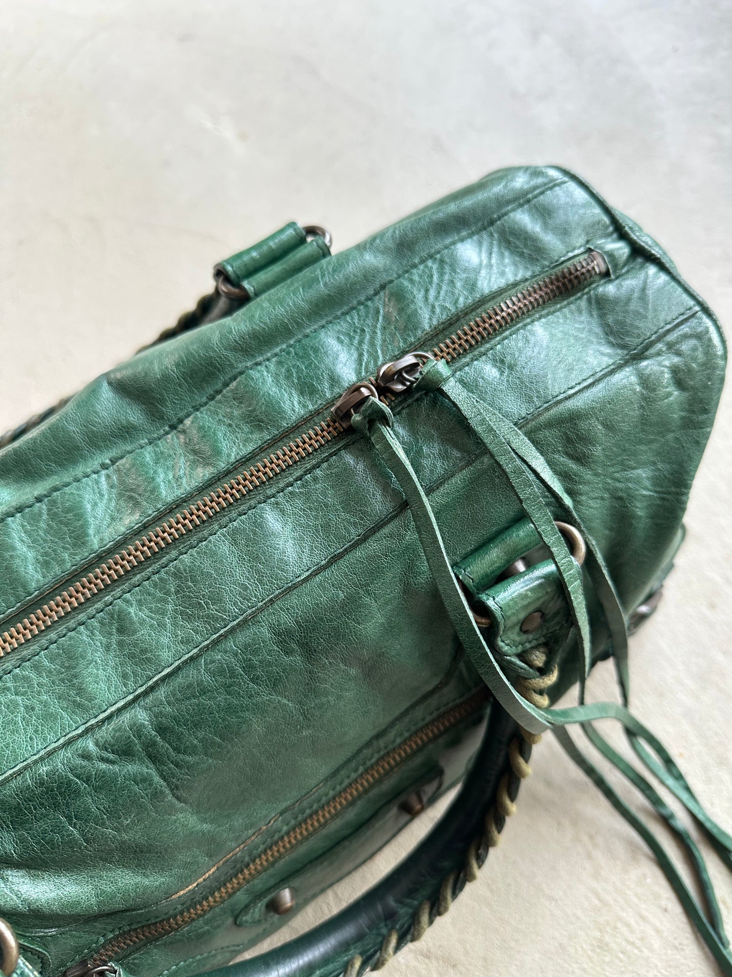 Vintage Balenciaga Forest Green Twiggy Bag