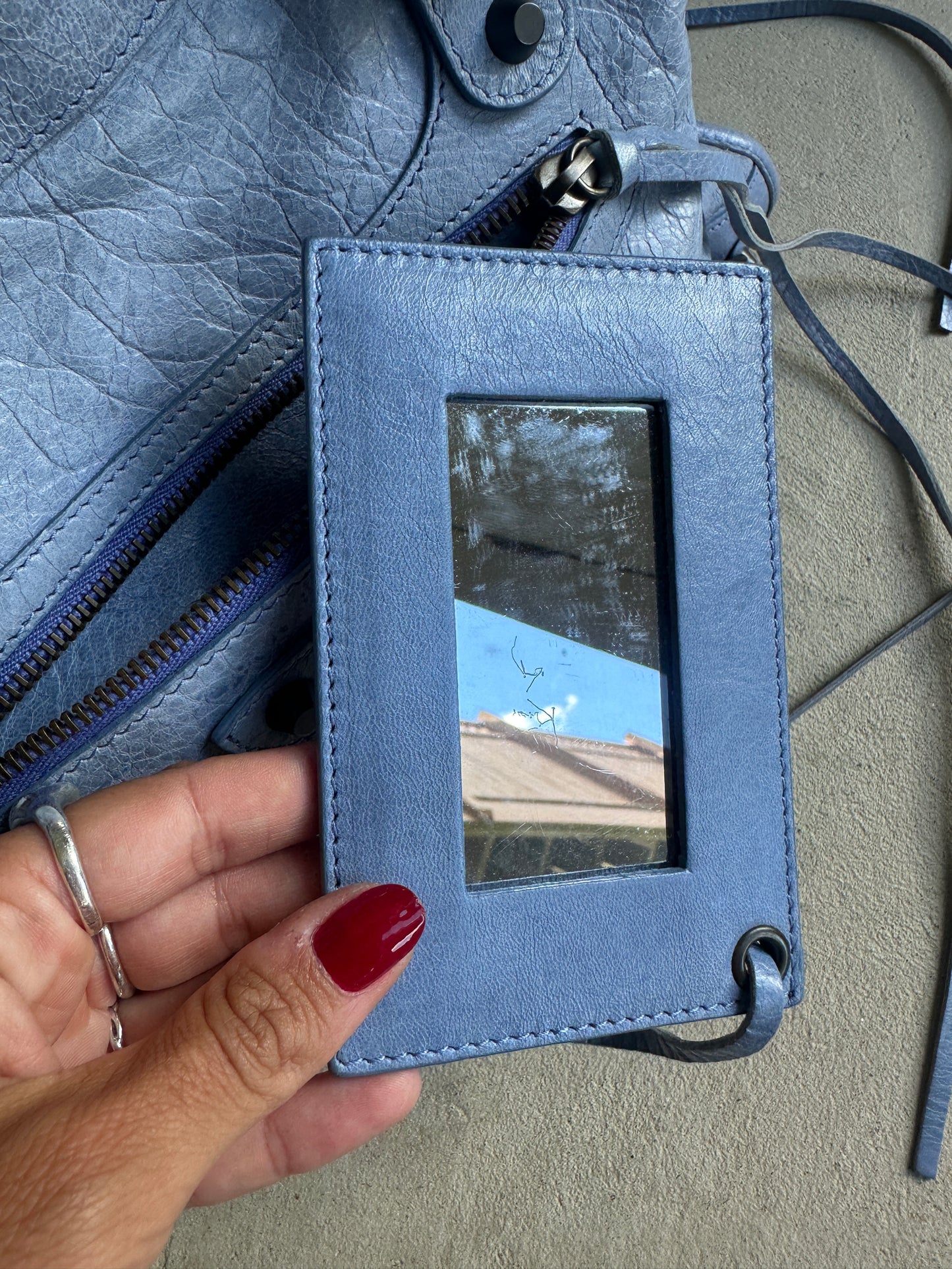 Vintage Blue Balenciaga City Bag