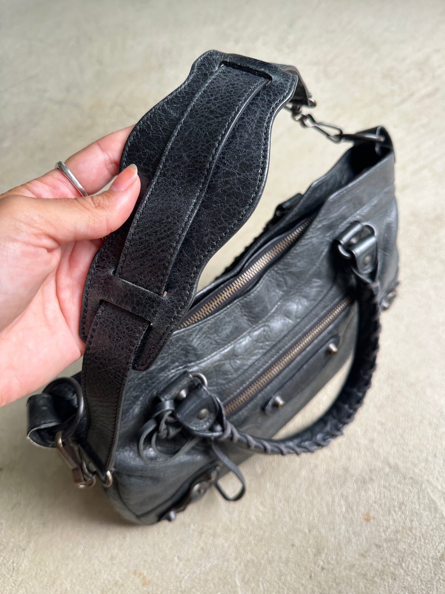 Vintage Balenciaga Black First (Small City) Bag