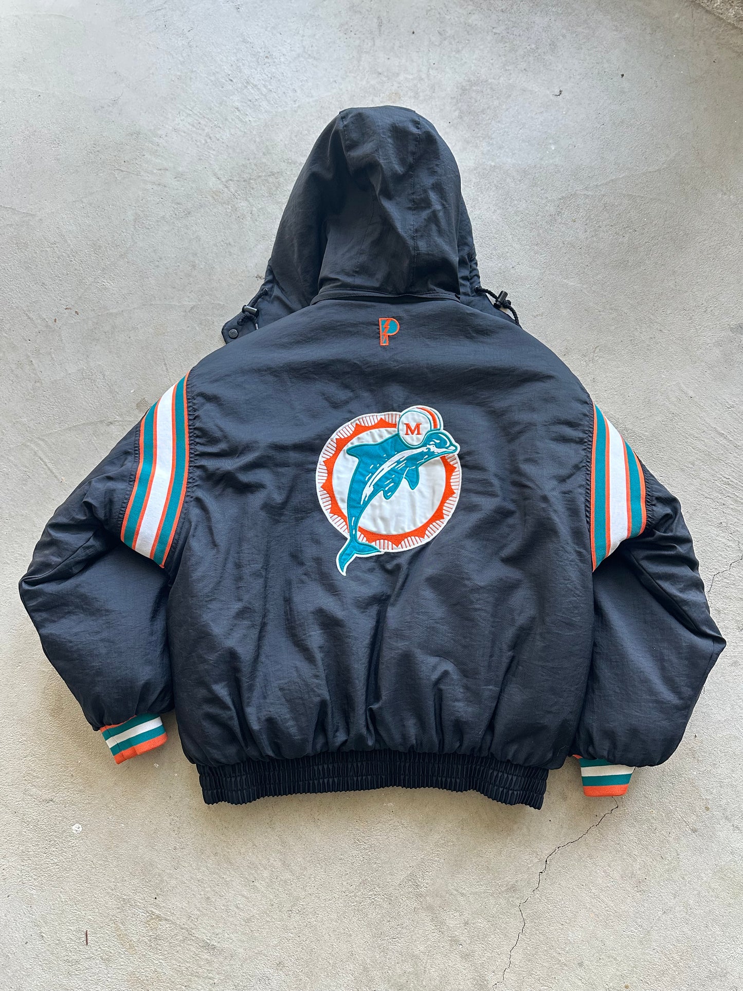 Vintage NFL Miami Dolphins Reversible Puffer Jacket - L