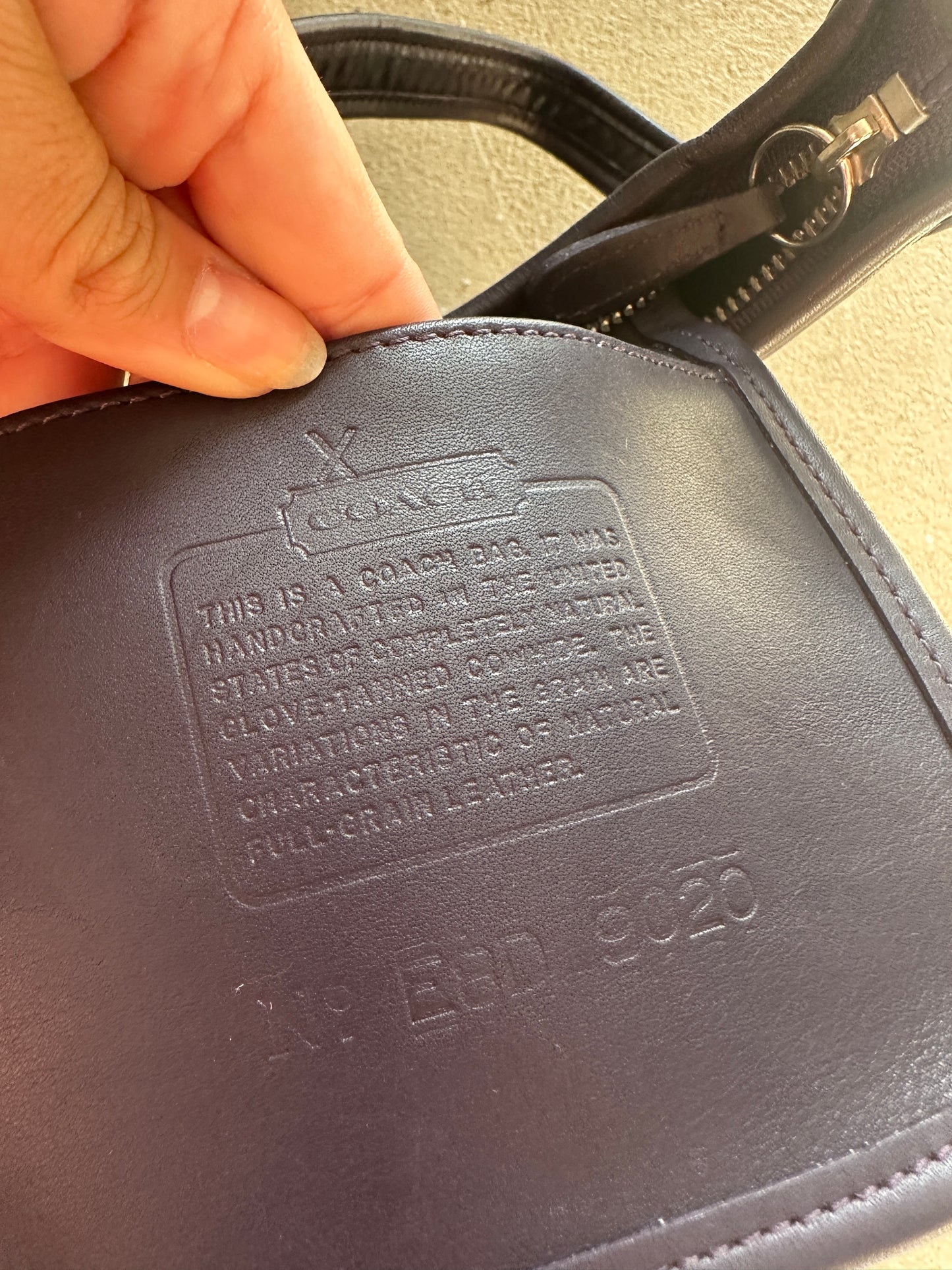 Vintage Coach Ergo “Ink” Shoulder Bag 9020