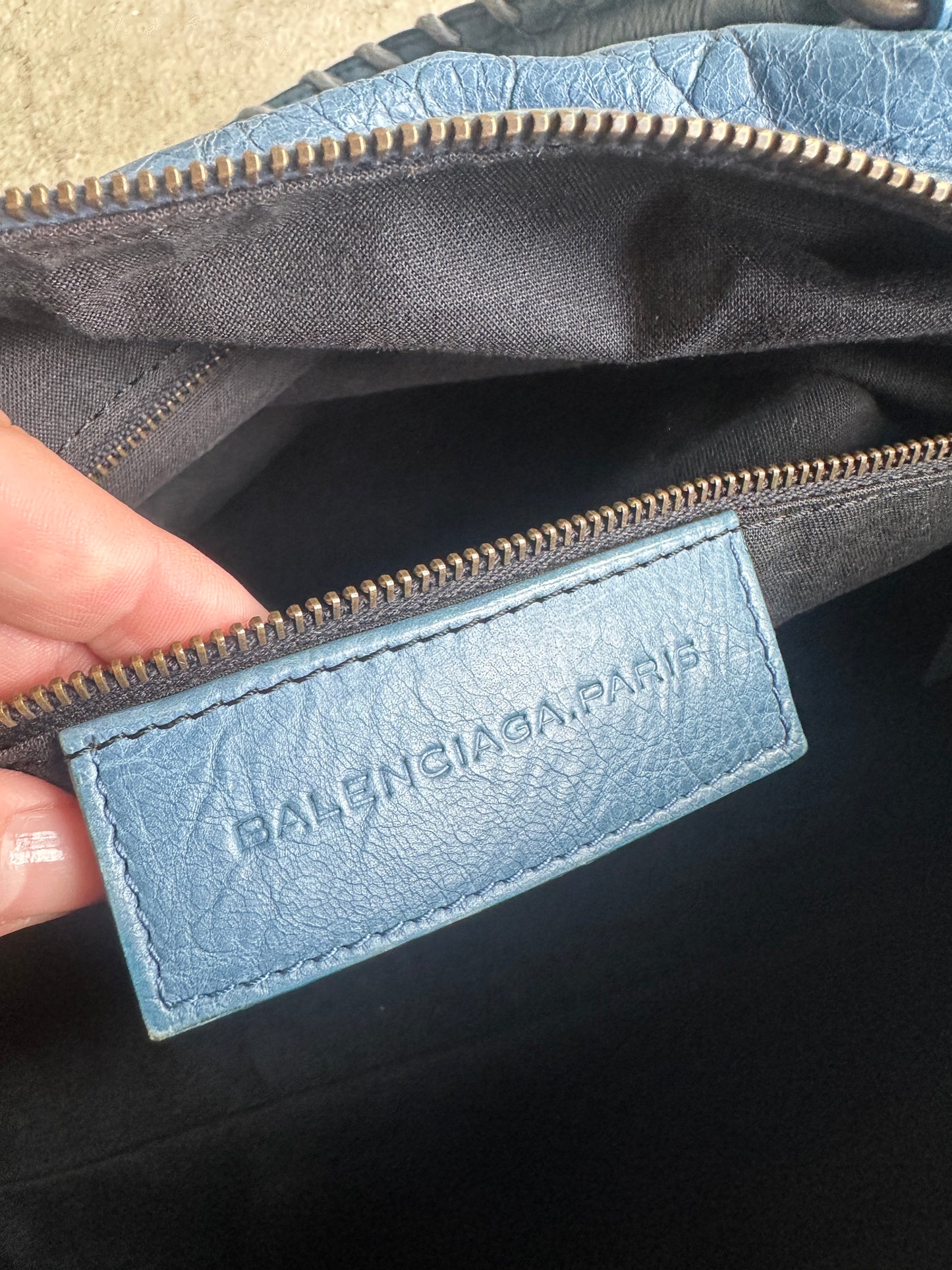 Vintage Balenciaga Blue Twiggy Bag