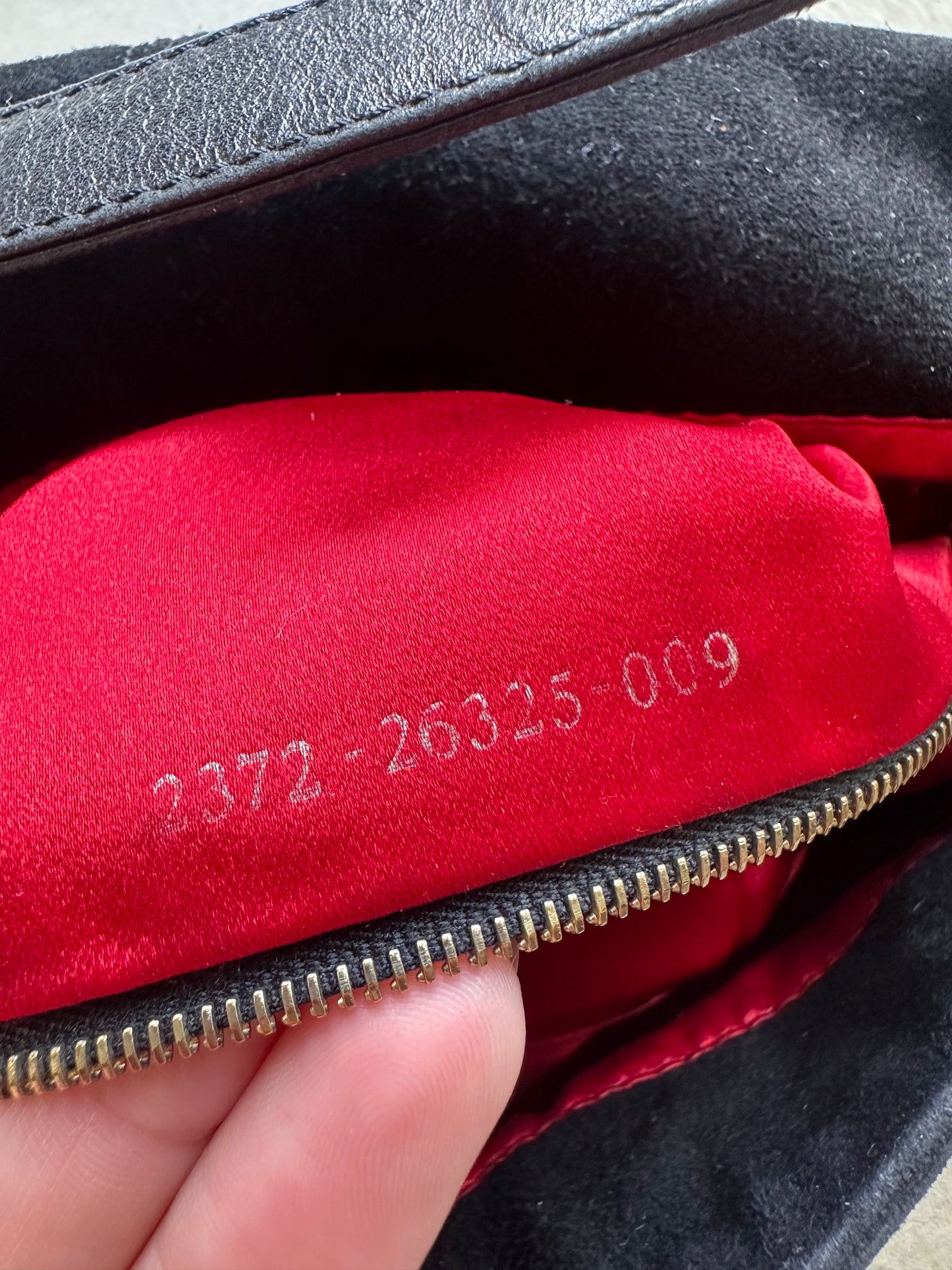 Vintage Fendi Black Suede Mama Baguette