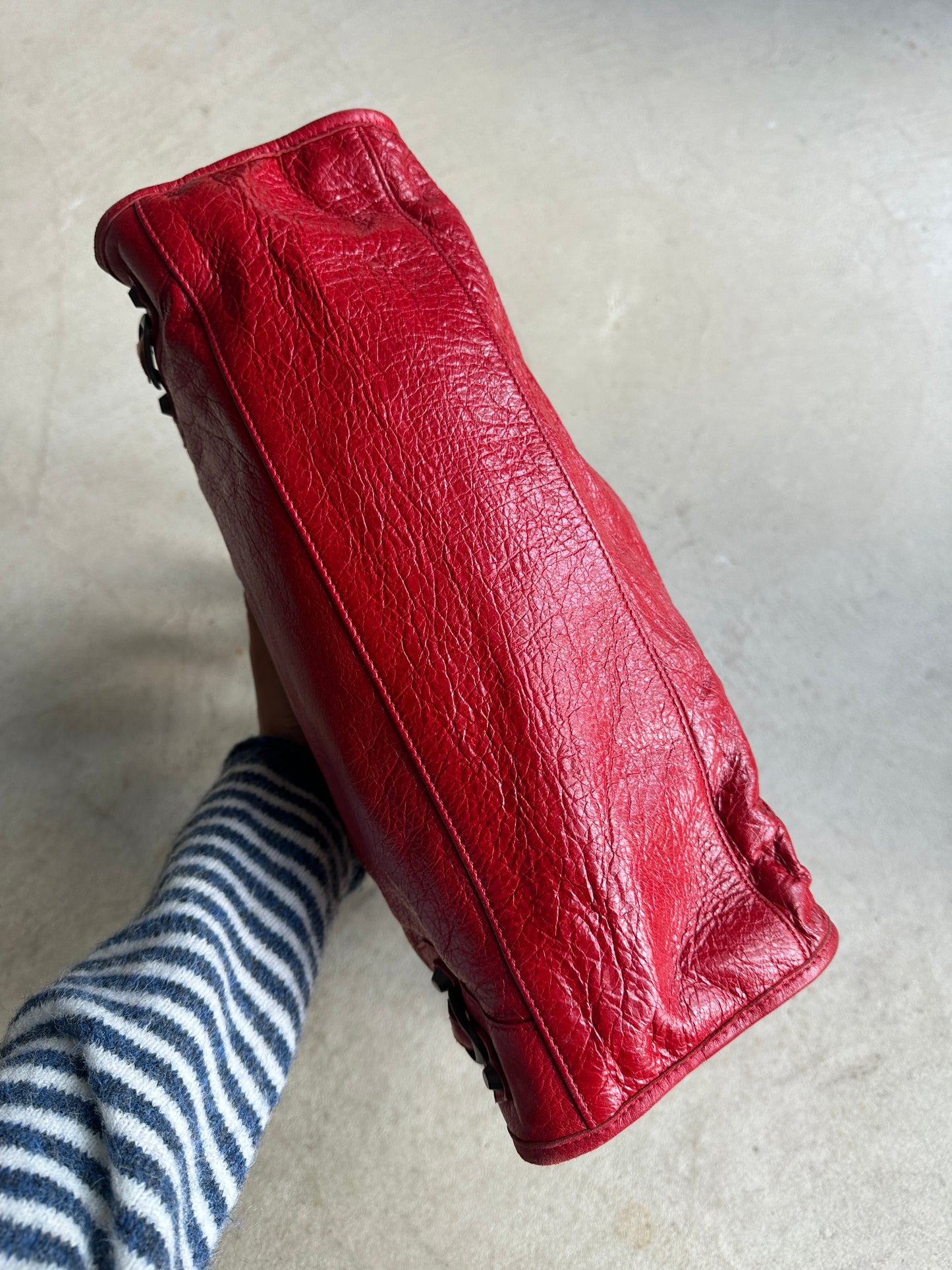 Vintage Red Balenciaga City Bag