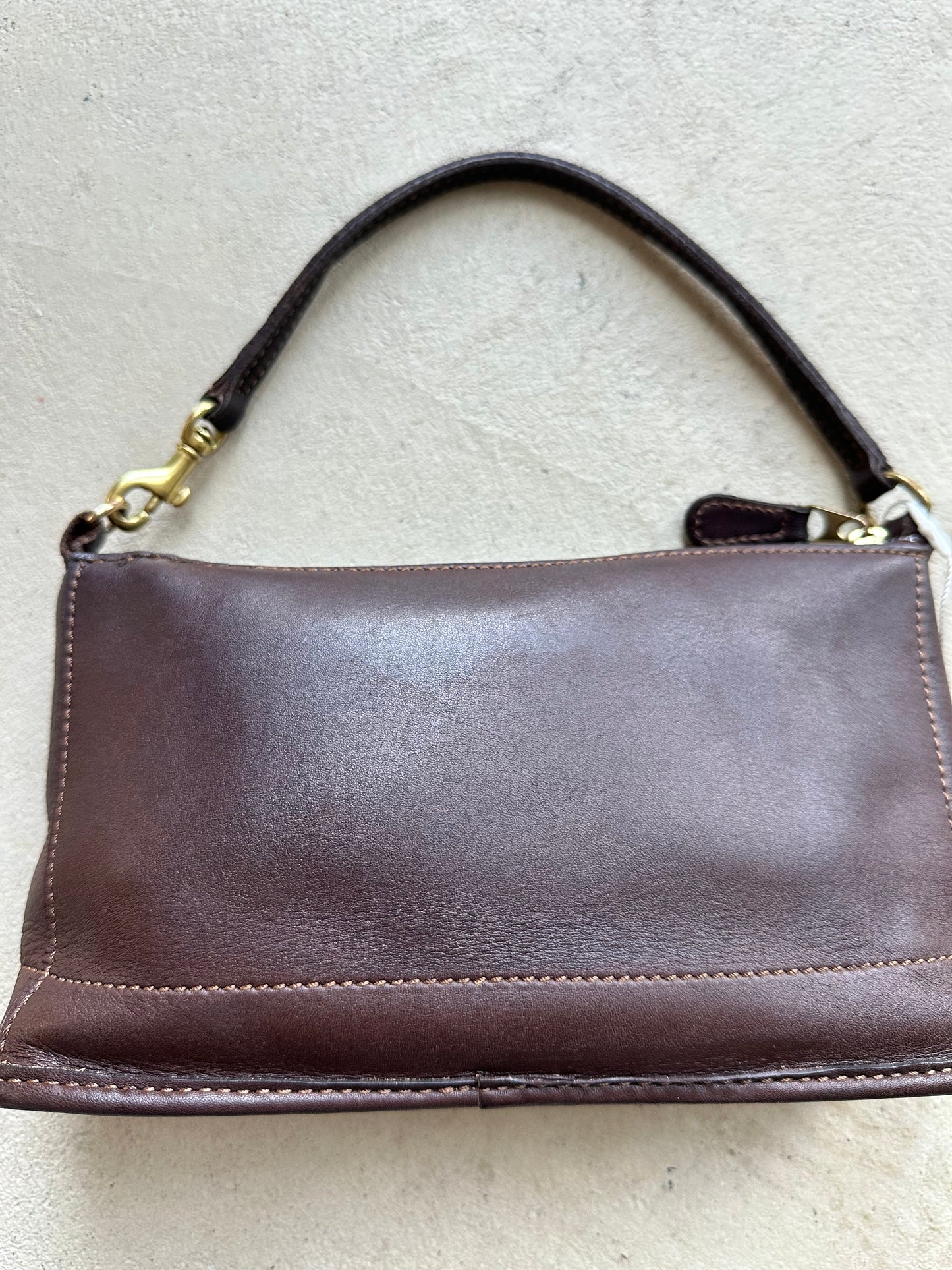 Vintage Y2K Coach Brown Leather Demi Style Shoulder Bag