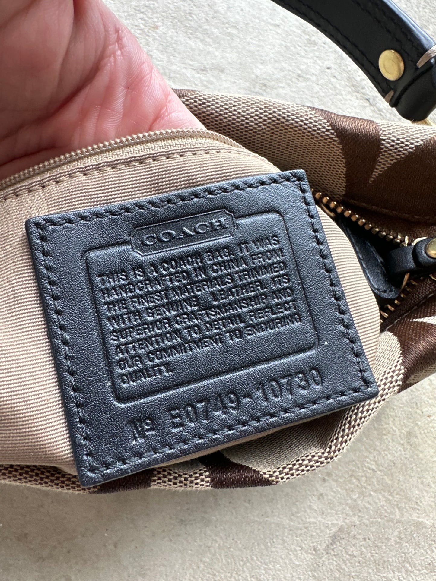 Vintage Y2K Coach Brown Shoulder Bag