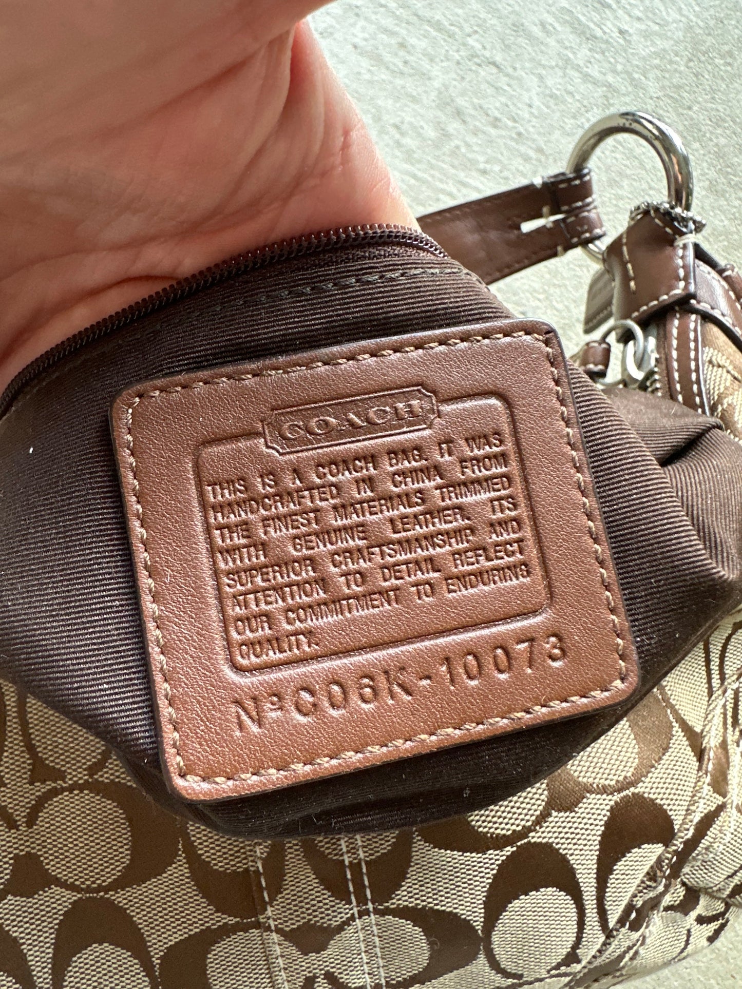 Vintage Y2K Coach Tan Croissant Shoulder Bag