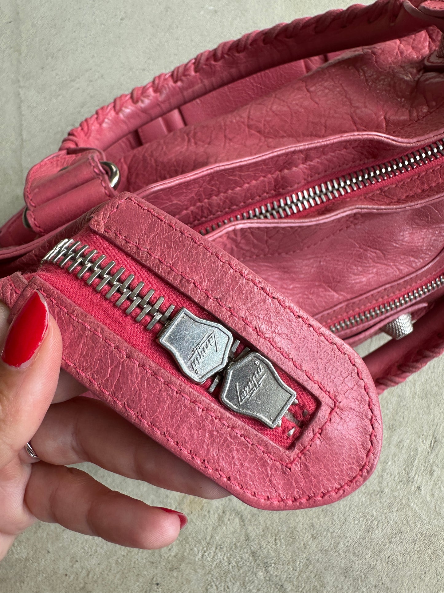 Vintage Pink Balenciaga City Bag